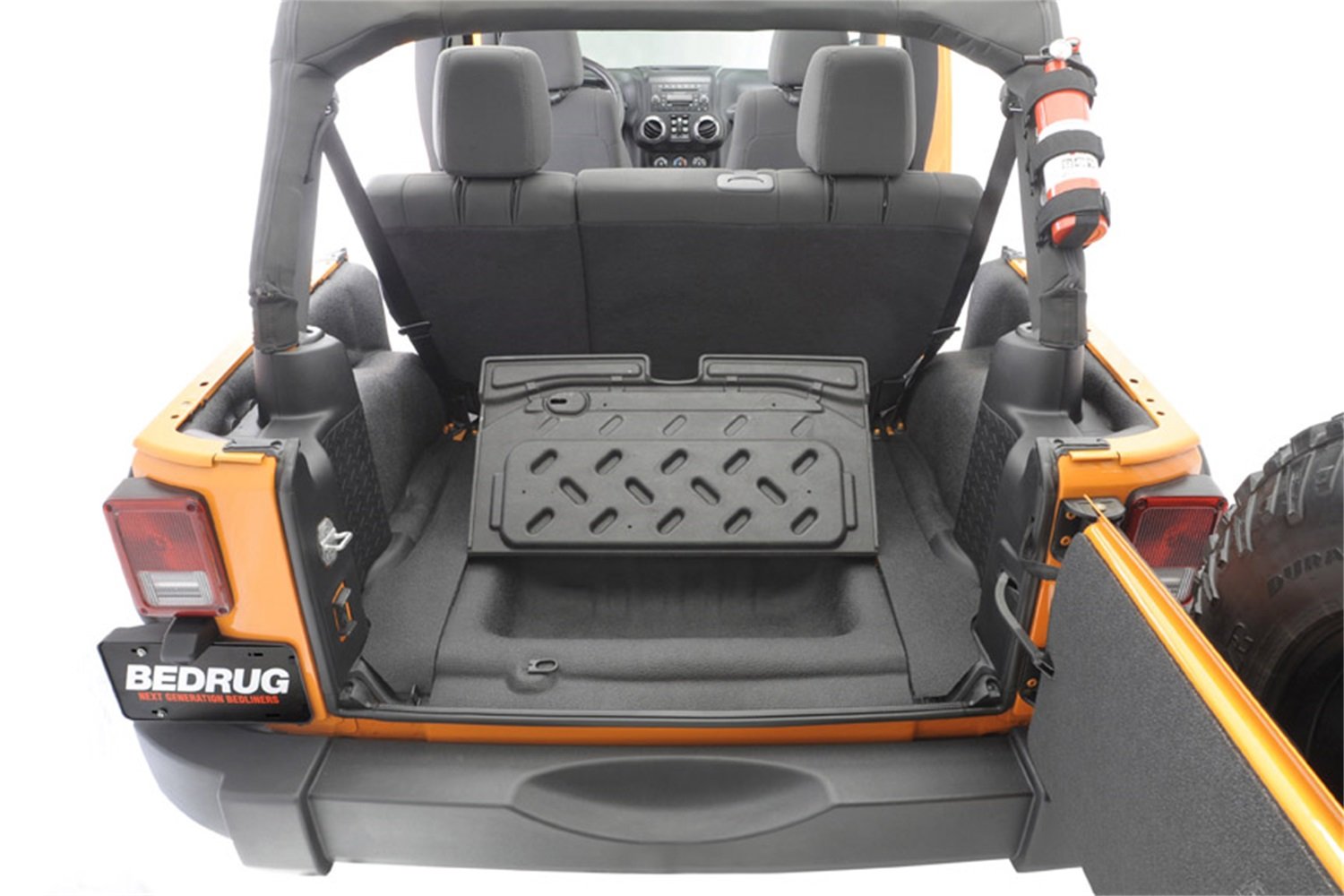 Bedrug BTJK11R2 11+ Jeep Bedtred 2Dr Rear Cargo Kit 5Pc (Includes Tailgate & Tub Liner)