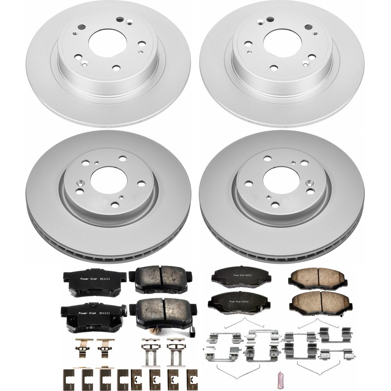 Power Stop Z17 Evolution Geomet® Coated Brake Kit Front and Rear