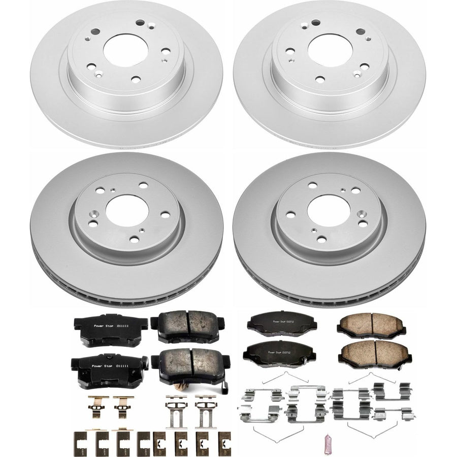 Power Stop Z17 Evolution Geomet® Coated Brake Kit Front and Rear