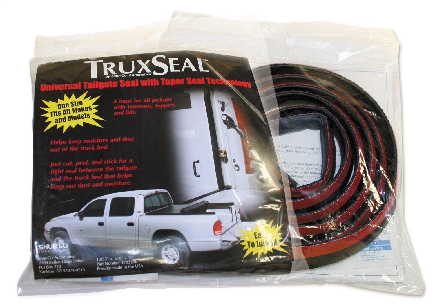 TruXseal Universal Tailgate Seal RealTruck | 1118263 | 200' Spool Universal Fitment