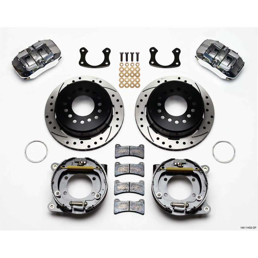 WILWOOD 140-11402-DP 11.00" P-Brake Kit,Drill-Pol New Big Ford FDP-LP 2.36" Offset