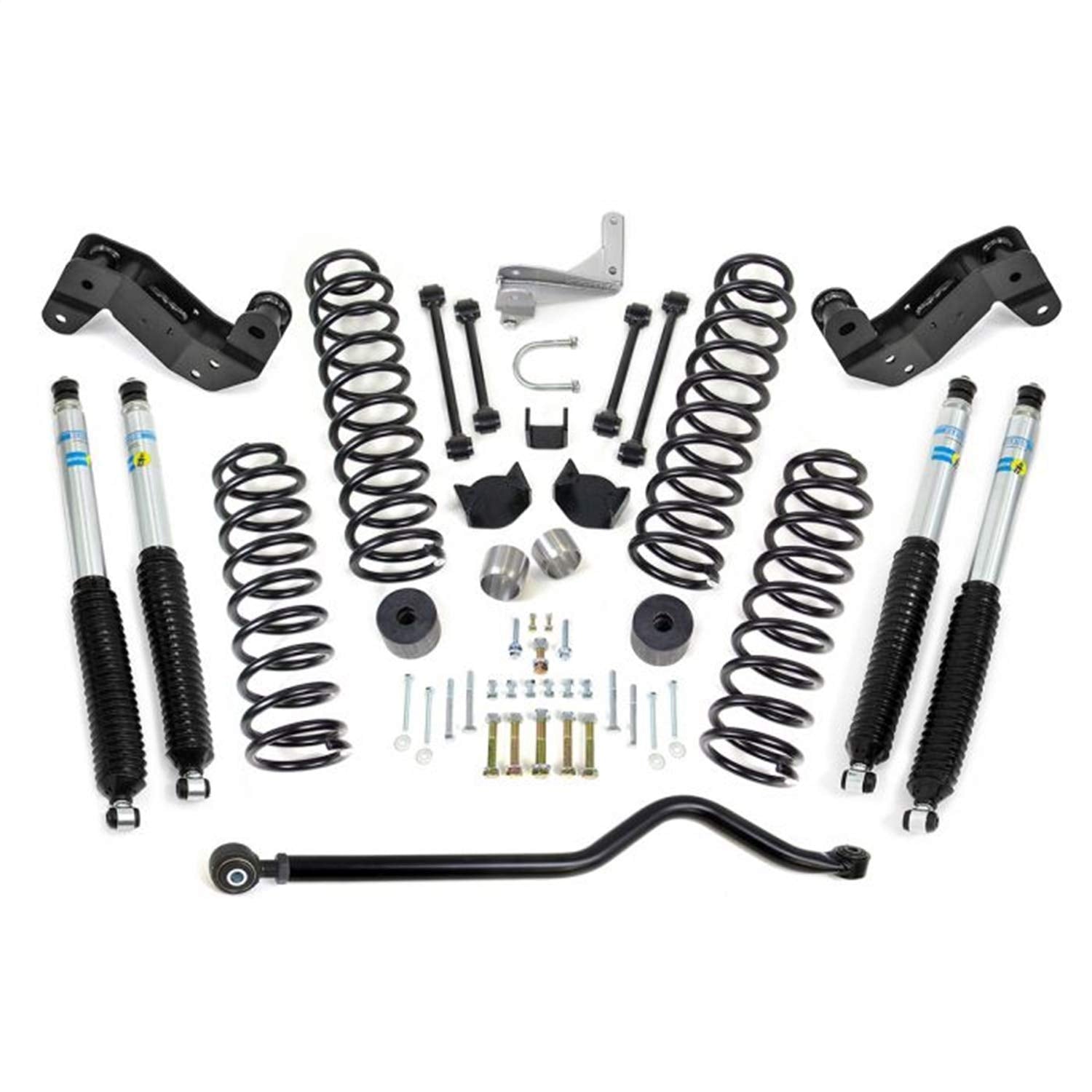 69-6404 ReadyLift 4'' Coil Spring Kit with Adjustable Track Bar, Caster Correction Bracket, Exhuast Spacer with Bilstein Shocks