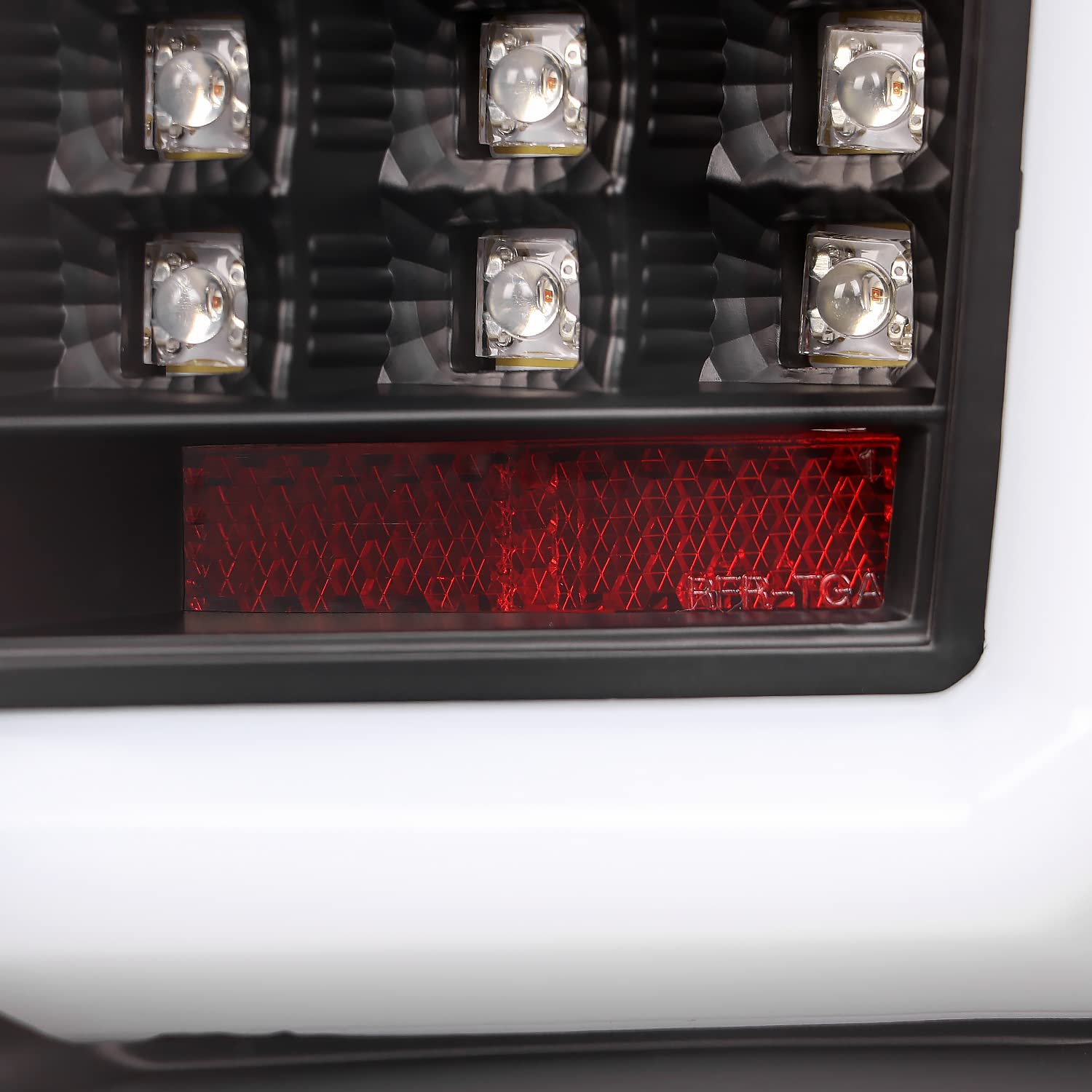 Black Tail Lights w/LED Bar SPEC-D TUNING Compatible with 2009-2014 Ford F150, Left + Right Pair Assembly