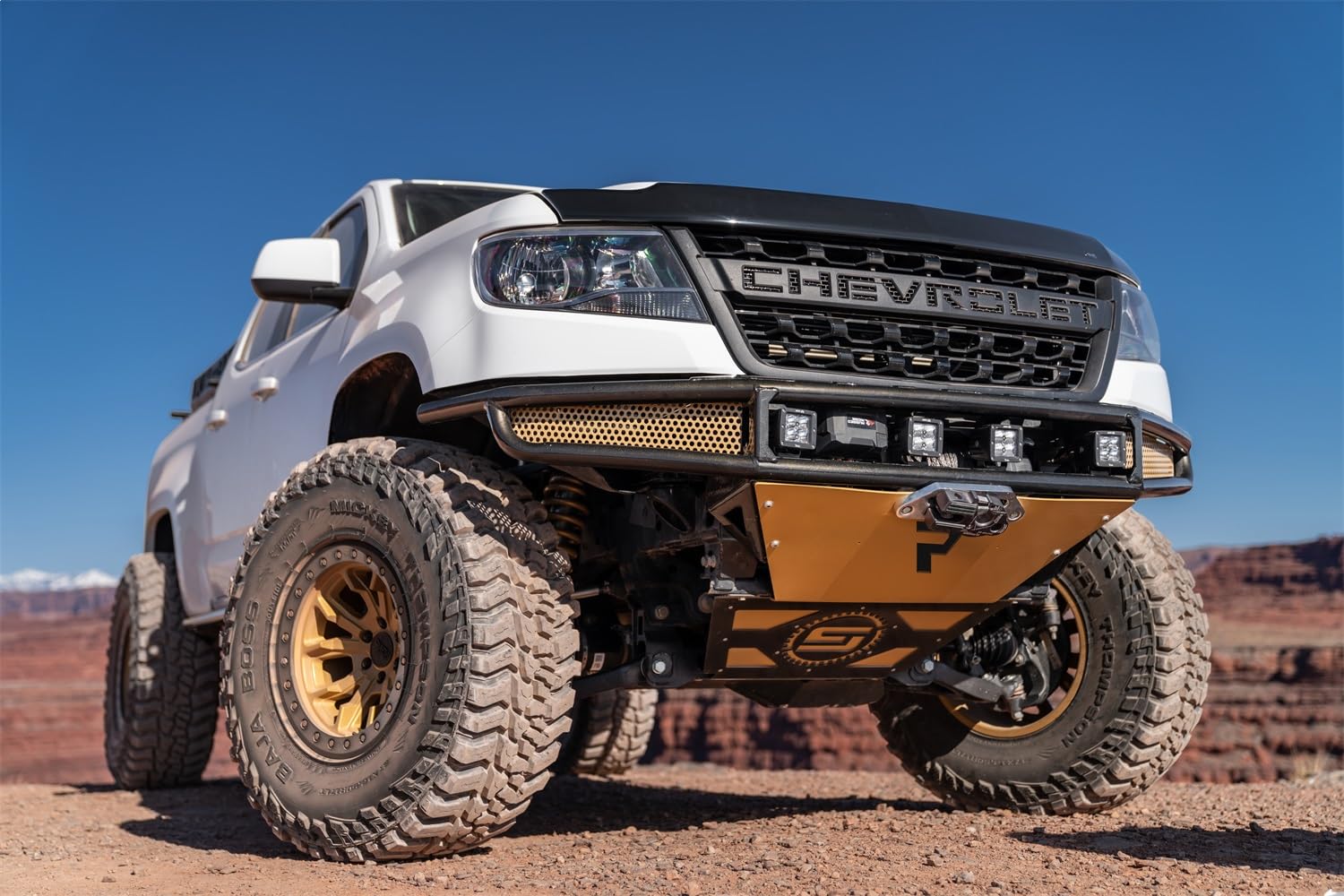 Textured Black N-Fab Bumper | 1 Piece w/ Skid Plate | G151MRDS-TX | Fits 2015-2022 Chevrolet Colorado