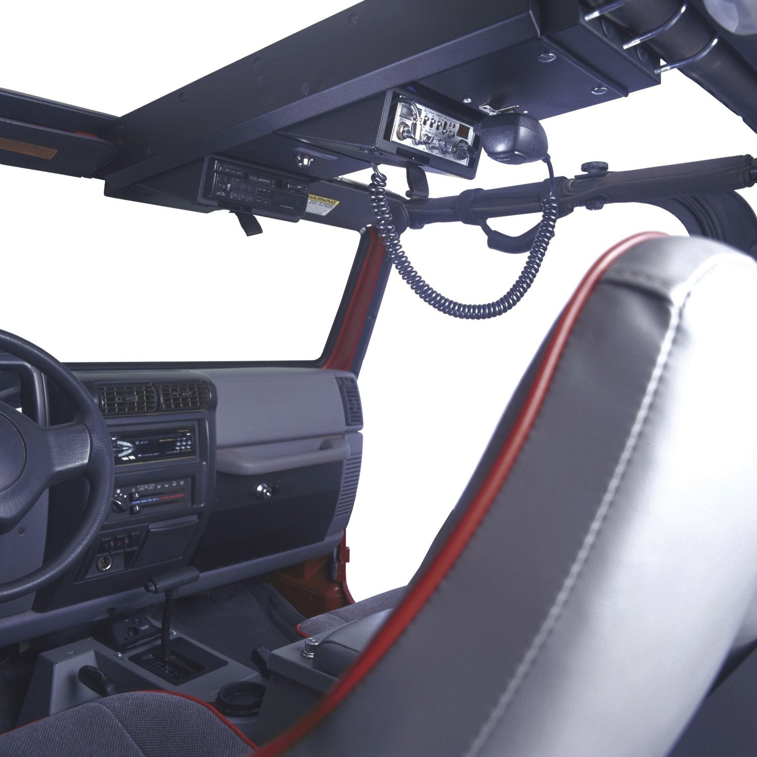 Overhead Console for Jeep Wrangler CJ, YJ, and TJ (1976–2002) | Tuffy Security Products, Locking, Heavy-Duty Steel Storage