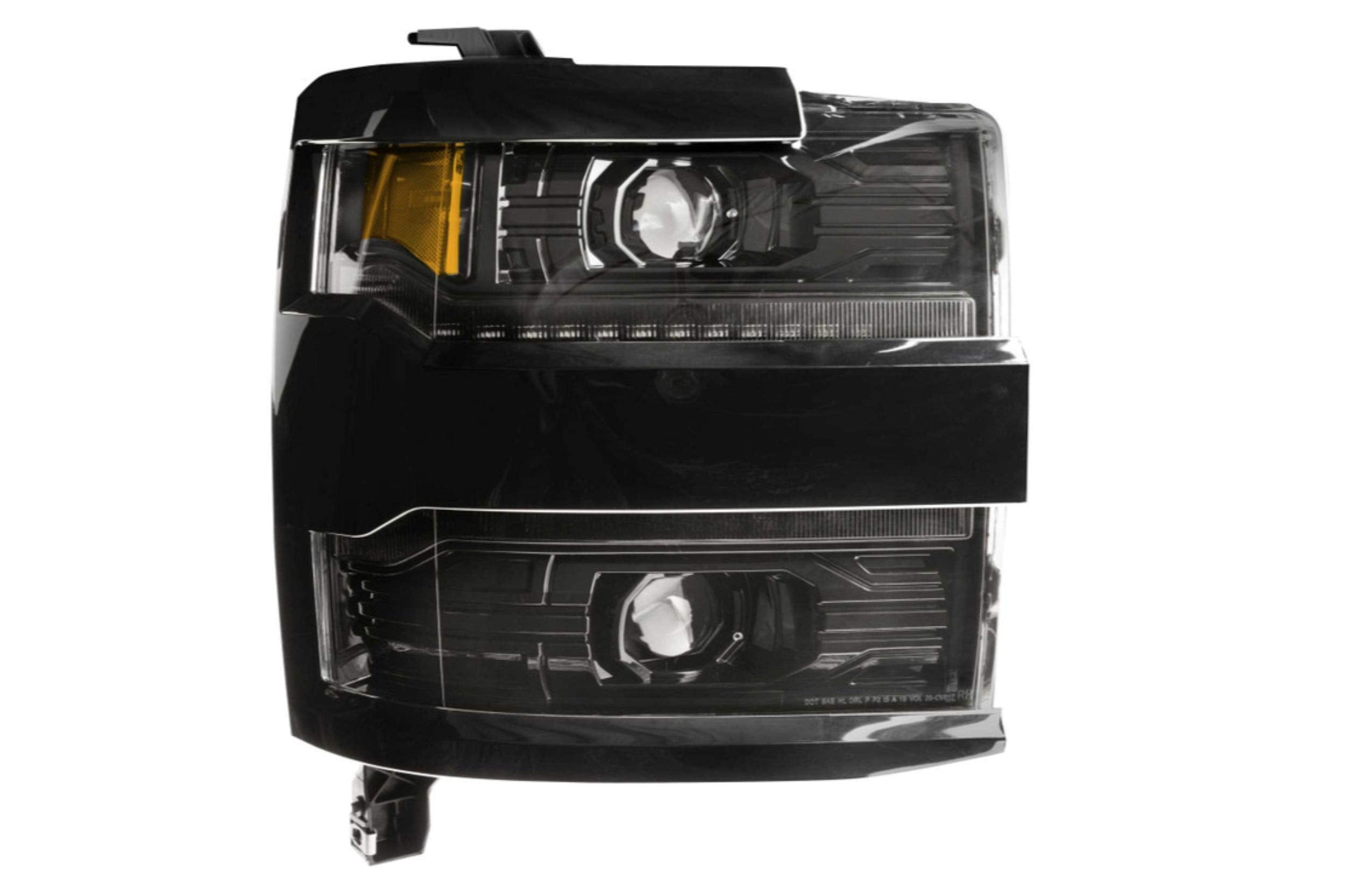 Morimoto LED XB Headlights (Black Bezel), Fits 2015-2019 Chevrolet Silverado HD, Plug and Play Upgrade, DOT Approved Assembly with Switchback Sequential Turn Signals & UV Coated Lens (1x LF541)