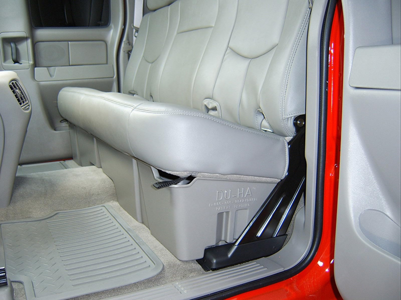 Under Seat Storage DU-HA Fits 99-07 Chevrolet/GMC Silverado/Sierra Extended Cab, Dk Gray, Part #10001