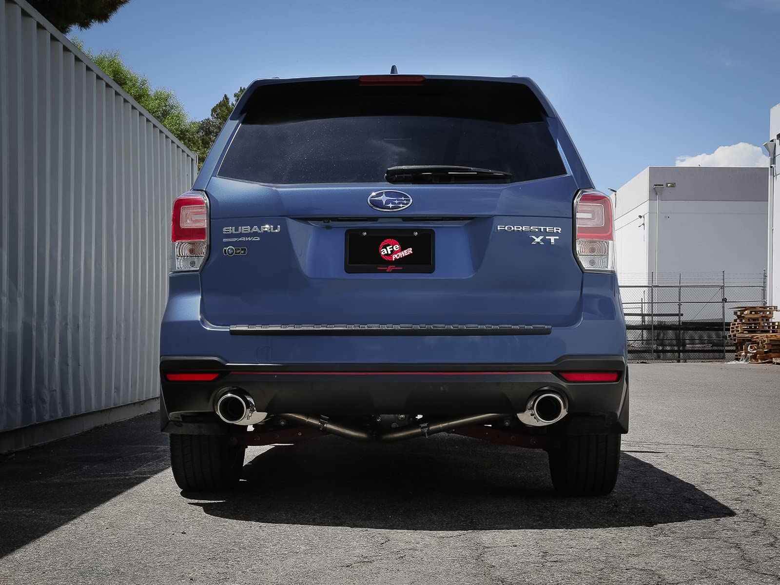 aFe Power 2-1/2 IN to 2-1/4 IN Takeda 304 Stainless Steel Cat-Back Exhaust w/Polished Tip Fit Subaru Forester XT 14-18 H4-2.5L (t) 49-36804-P