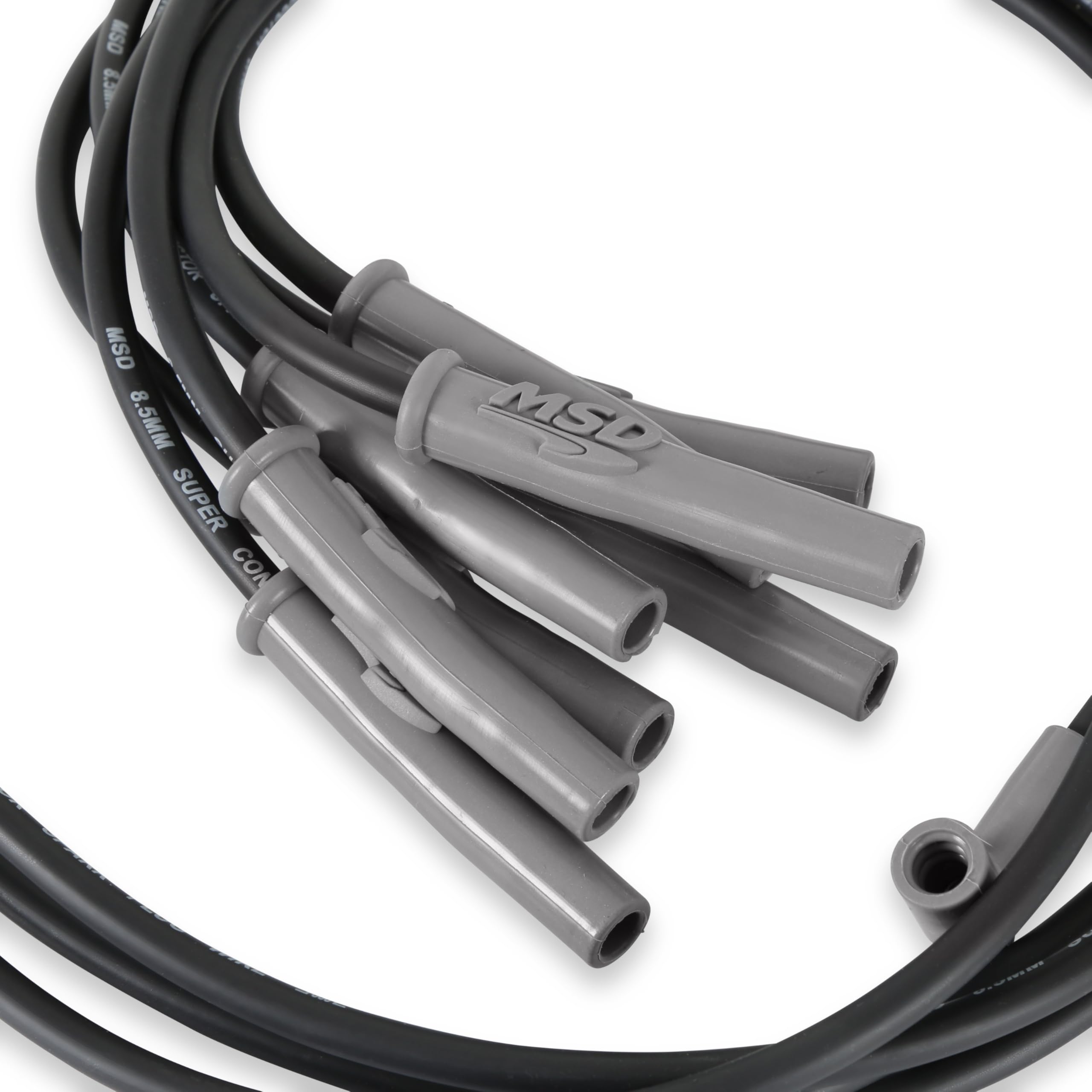 Super Conductor MSD 31363 Spark Plug Wire Set Black