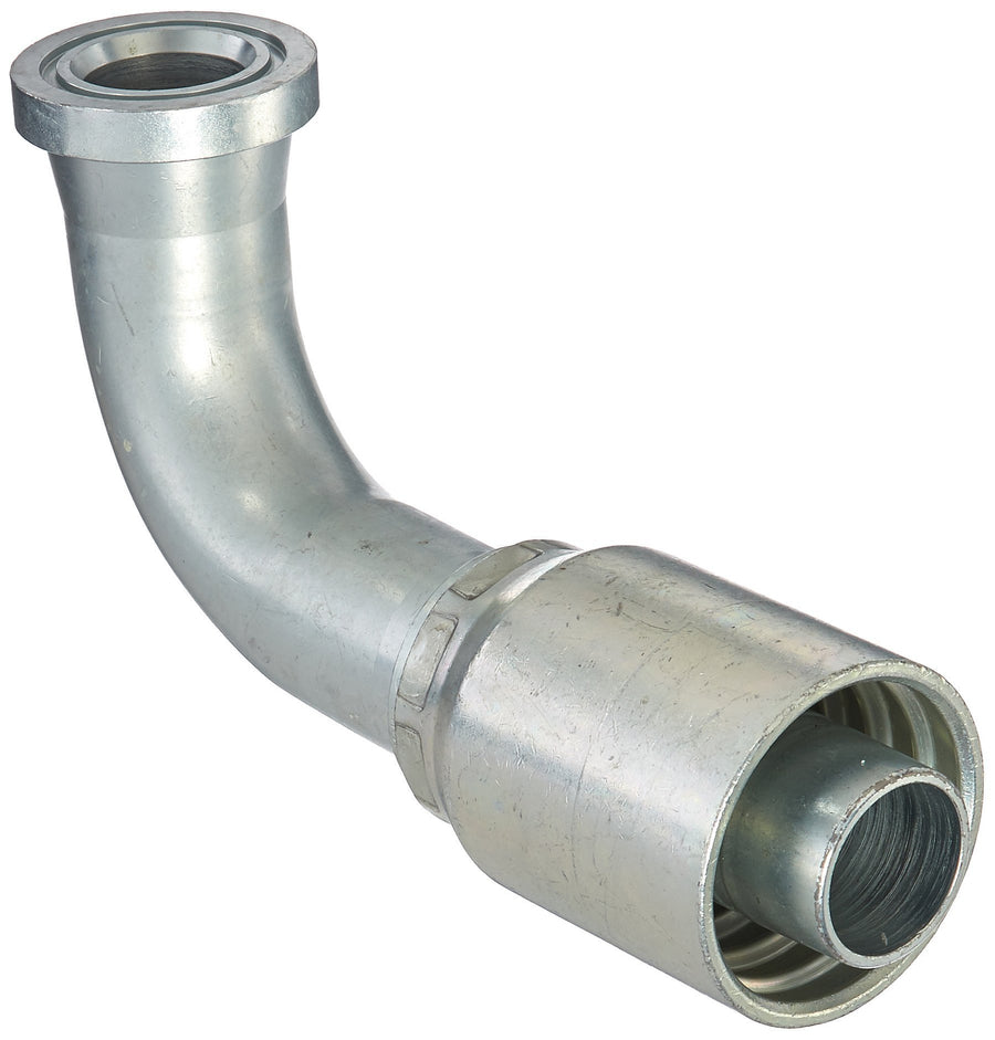 GlobalSpiral Series MAX Pressure Couplings, Gates 32GSM-32FLC90-130 Caterpillar Style O-Ring Flange, 90 Degree Bent Tube, 2" ID