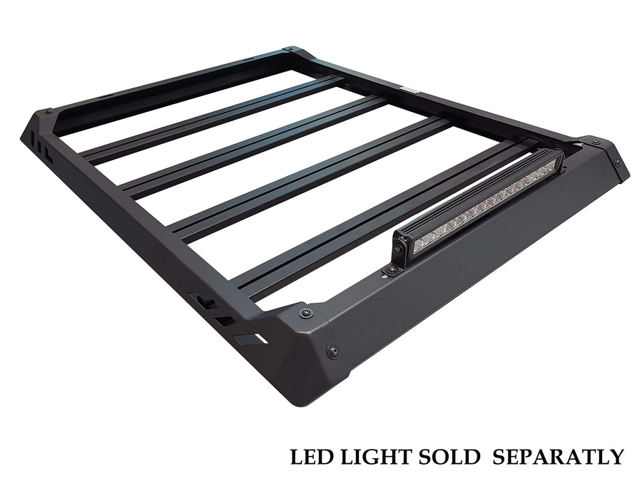 Traveler Black Horse Aluminum Roof Mounted Cargo Basket Rack (58"x15"x9") Aluminum Compatible with Trucks Cars SUVS-TRRB1