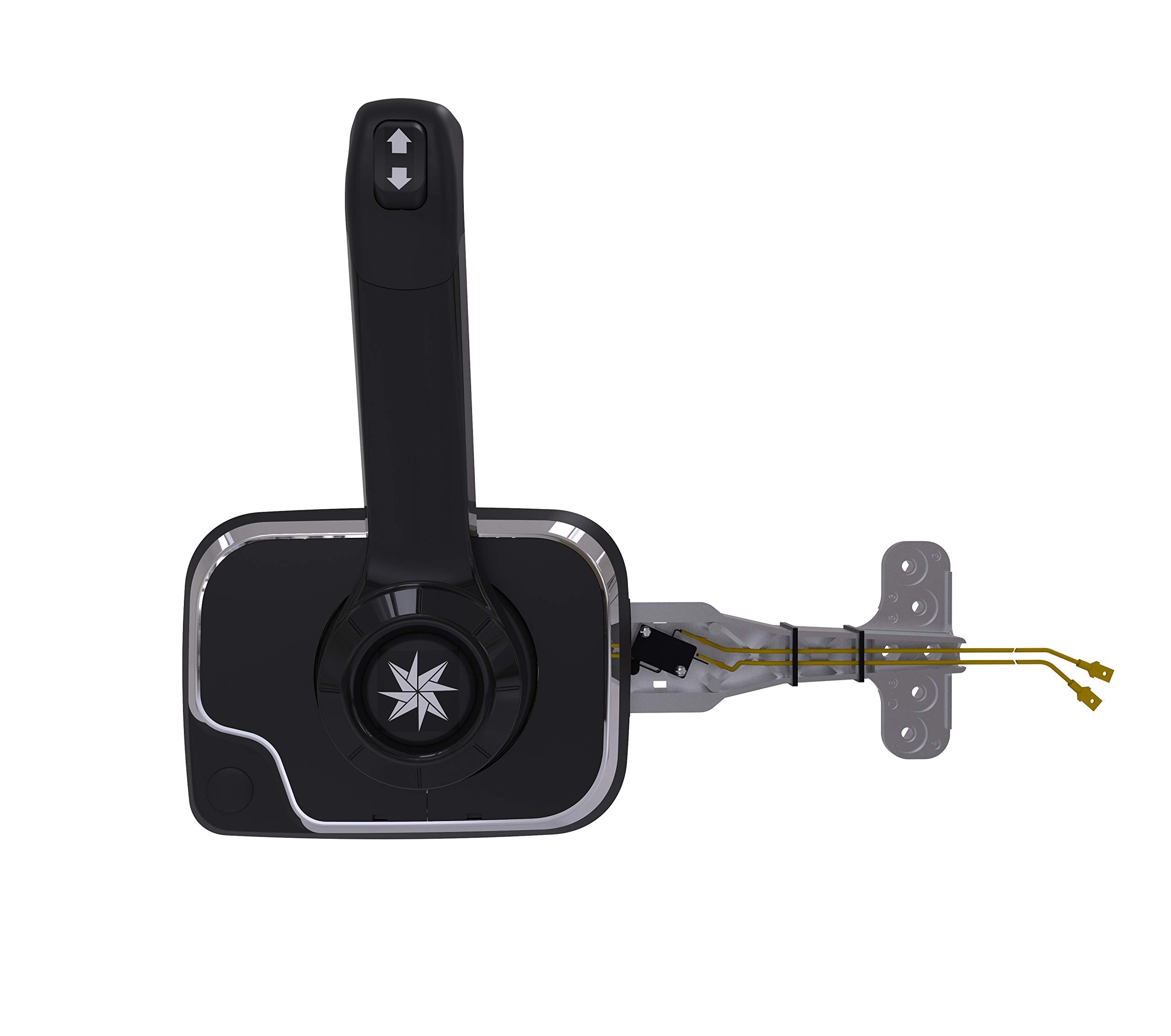 Dometic Xtreme SeaStar Control, CHX8554P, Side Mount, Black, Trim Switch
