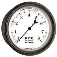 Auto Meter 3-3/8" Old Tyme White II 8000 RPM In-Dash Tachometer Gauge
