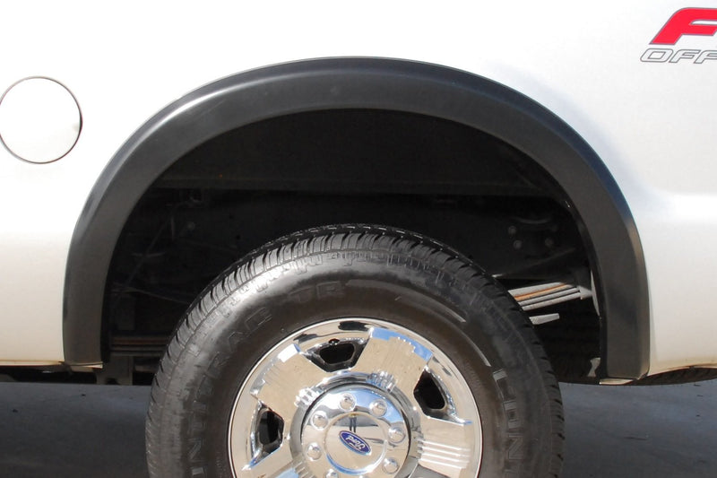 Lund Elite Series SX313S Black Sport Style Standard Front and Rear Fender Flare - 4 Piece