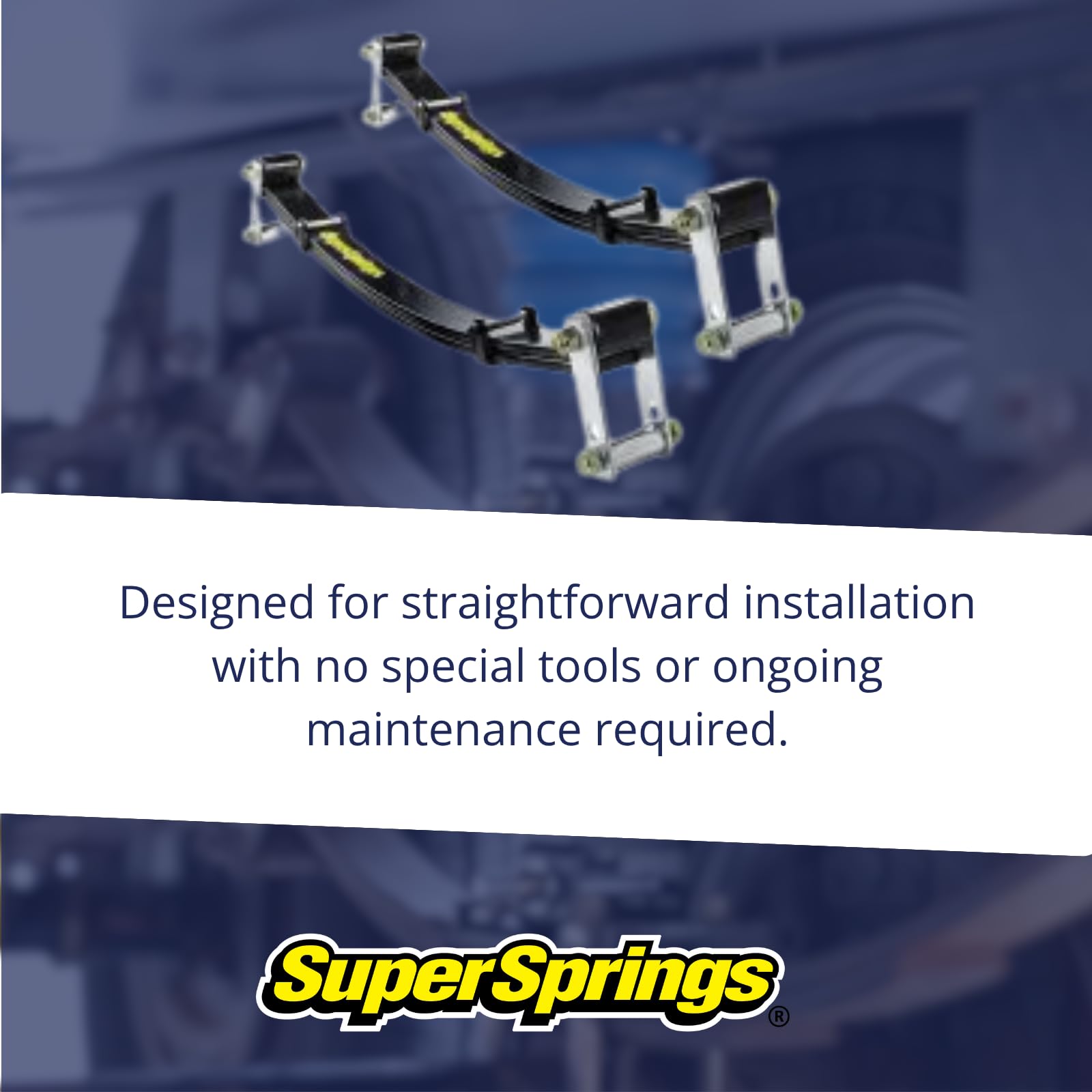 SuperSprings SSA17 for Ford F-450|F-550, Chevrolet|GMC Kodiak|TopKick 4500|5500, Black