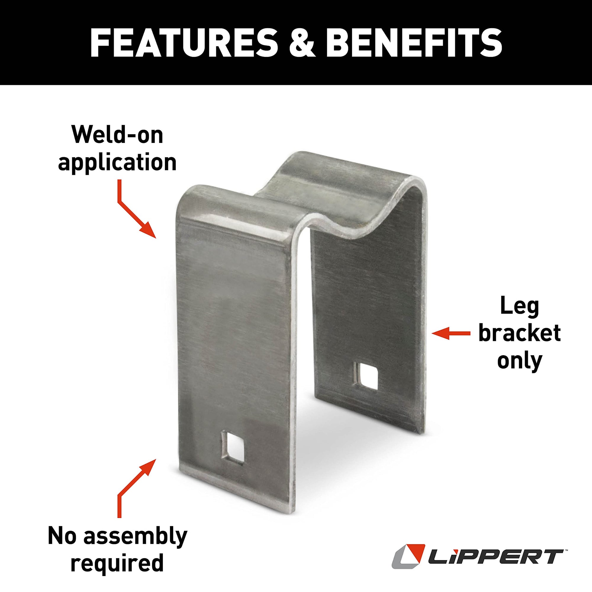 Weld-On Lippert 113511 Fifth Wheel Landing Gear Leg Bracket