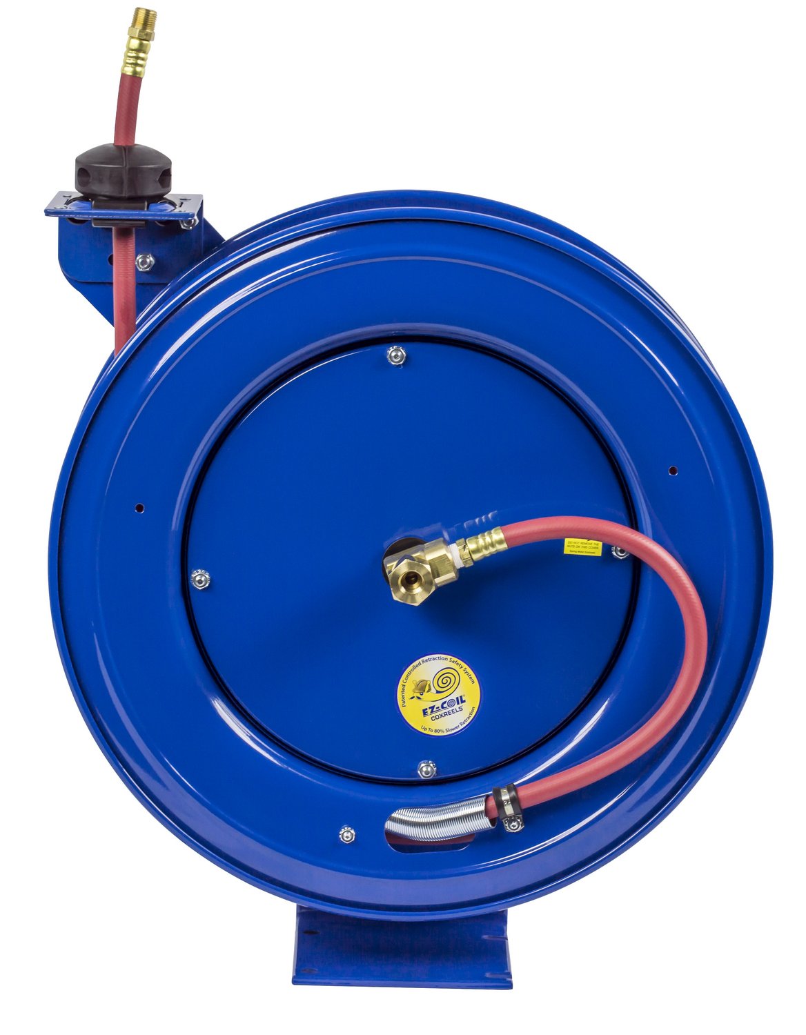Coxreels Safety Series EZ-SH-350 Spring Rewind Hose Reel for air/Water: 3/8" I.D., 50' Hose, 300 PSI