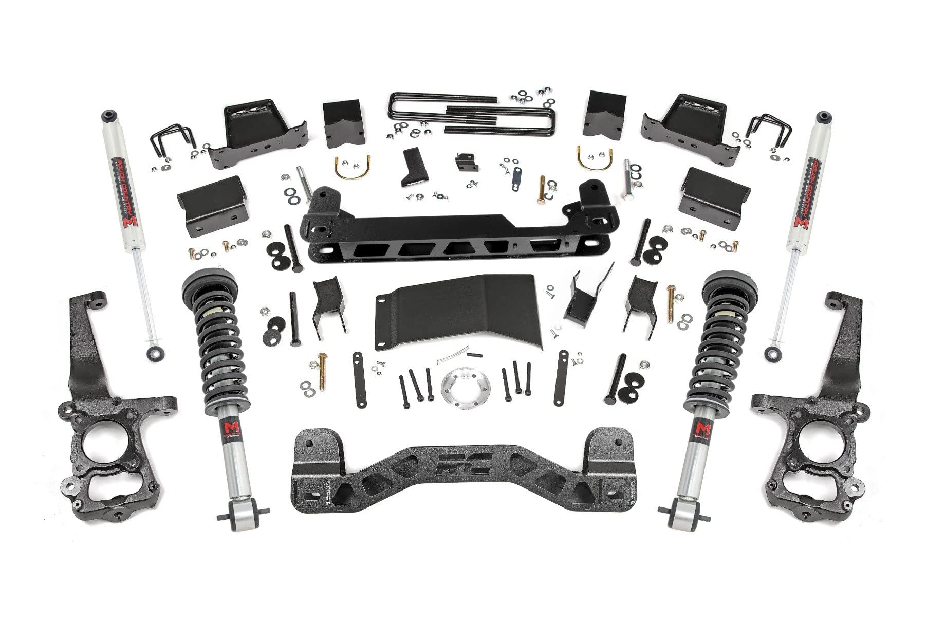 6" Rough Country Lift Kit w/M1 Struts for 2015-2020 Ford F-150 4WD - 55740