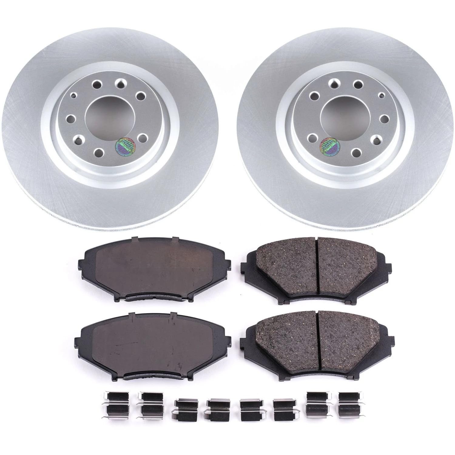 Power Stop CRK3026 Brake Rotors and Z17 Ceramic Front Pads Kit For Mazda RX-8 2004-2011 [Model Specific]