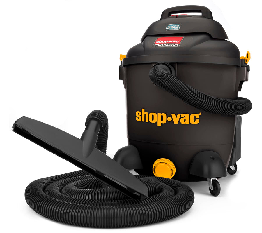 12 Gallon Shop-Vac Contractor Series Wet/Dry Vacuum, 5.5 Peak HP, 12 Ft x 1.5 Inch Hose, 20 Ft Cord Length, Heavy-Duty Cleaning in Jobsite, Garage, and Home