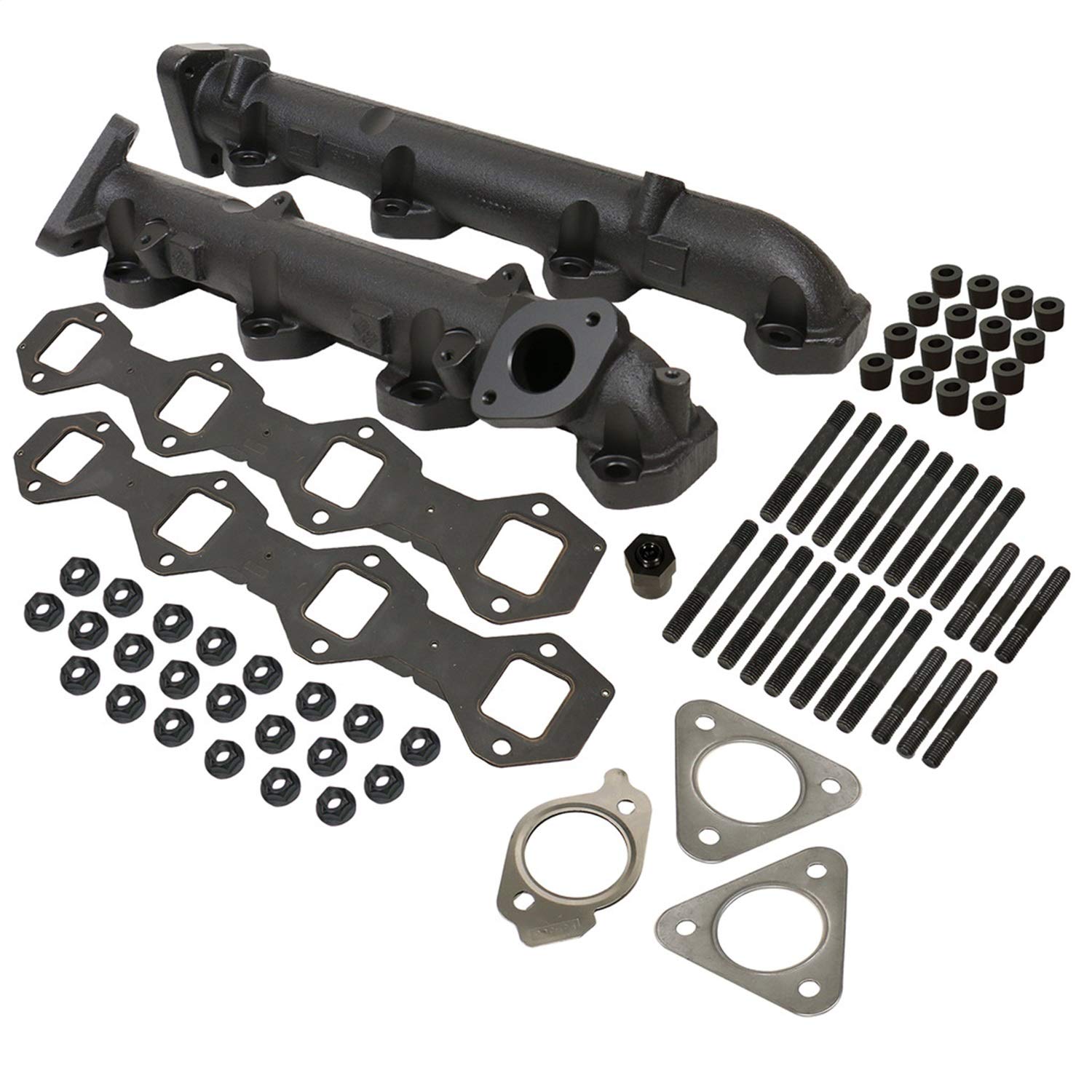 Exhaust Manifold BD Diesel 1043007 fits 2011 2014 F250 F350 Pickup & 2011 2016 F350 F450 F550 Cab & Chassis | Thermal Durability, High-Silicon Ductile Cast Iron, Maintain Optimal Exhaust Flow