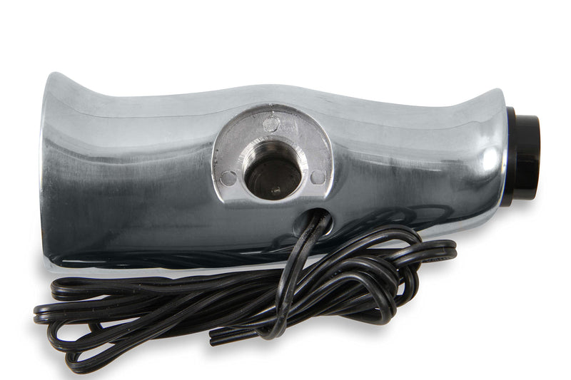 Brushed Aluminum B&M 80658 T-Handle Shifter Grip with Button and SAE Thread Inserts