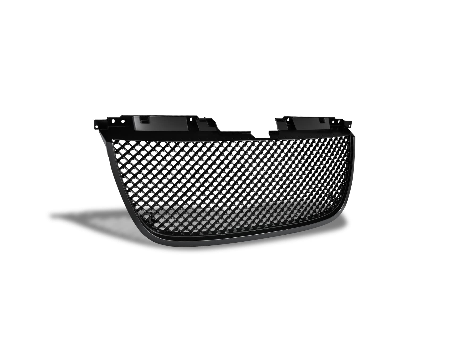 Mesh Front Hood Grille Armordillo USA 7148765 - Gloss Black Fits 2007-2014 GMC Yukon
