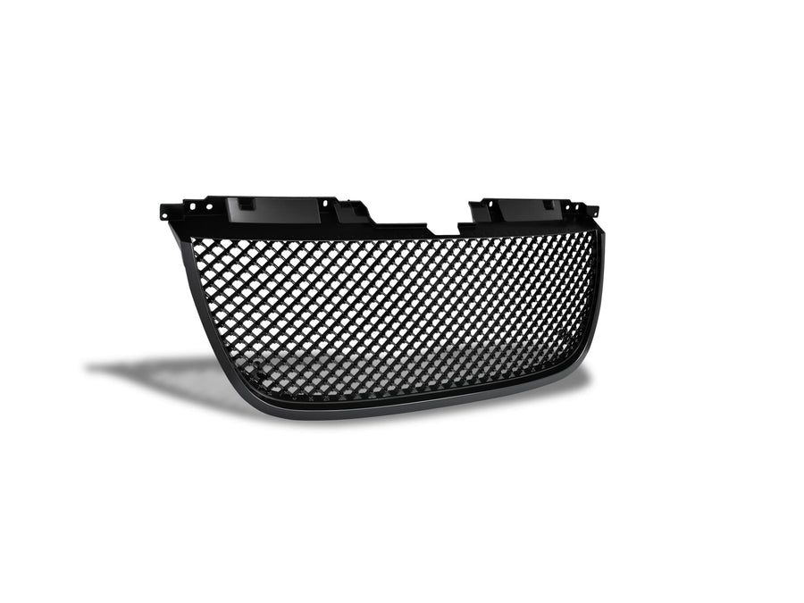 Mesh Front Hood Grille Armordillo USA 7148765 - Gloss Black Fits 2007-2014 GMC Yukon