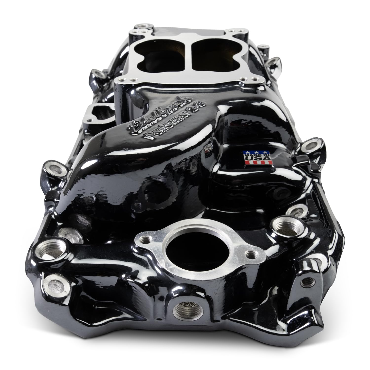 Edelbrock - BB CHEVY 396-454 OVAL PORT, INTAKE MANIFOLD, PERFORMER, BLACK PLASMA COATED (2161-BP)