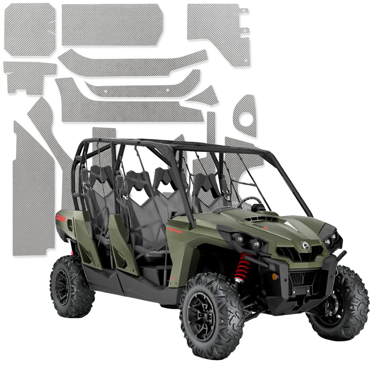 Design Engineering Heat Control Kit 901061 Compatible with Can-Am Commander Max Heat & Sound Control Kit (2016-2021)