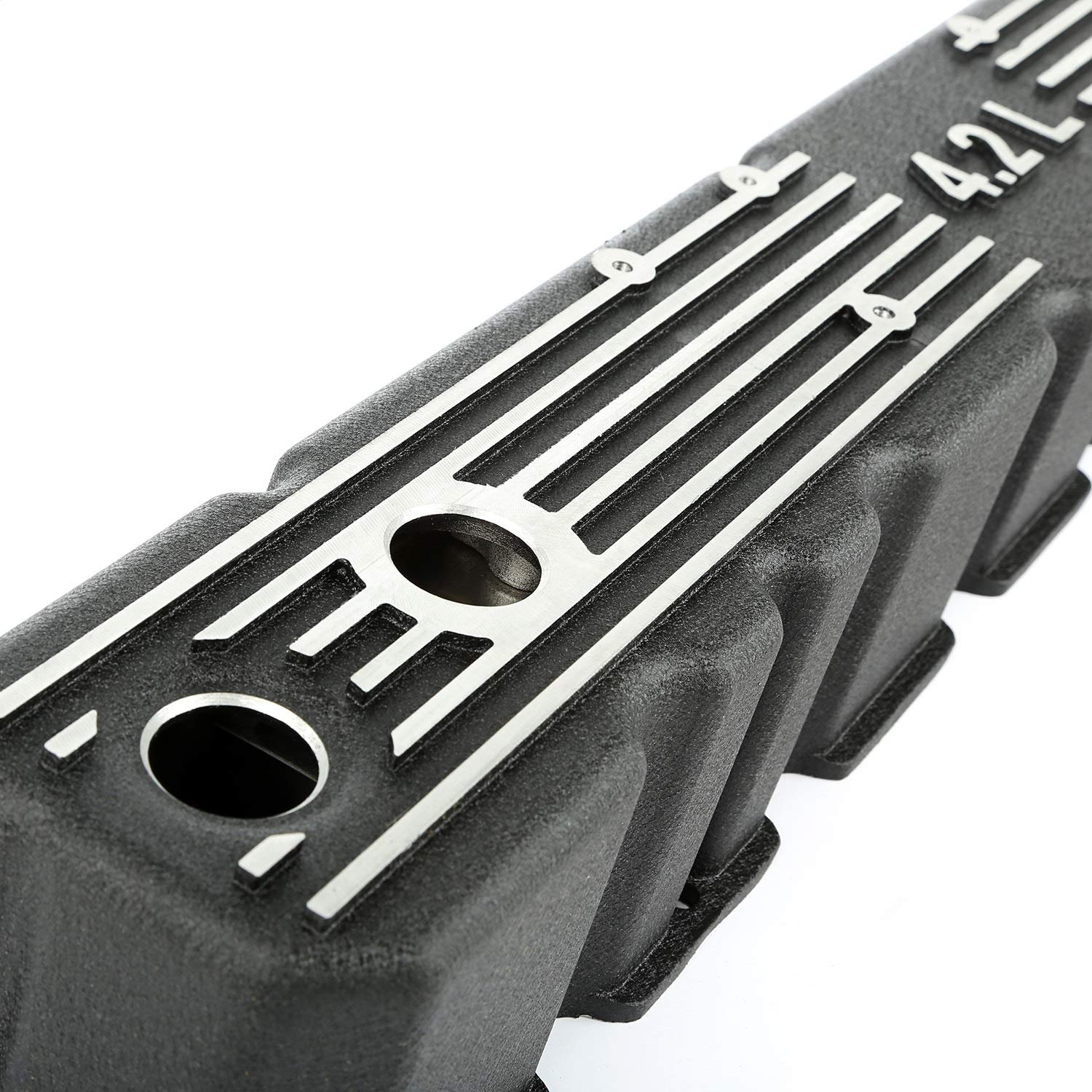 17401.21 | Omix | Engine Valve Cover Kit, Black, Aluminum | OE Reference: 83501398-ALB | Fits 1981-1986 Jeep CJ 4.2L