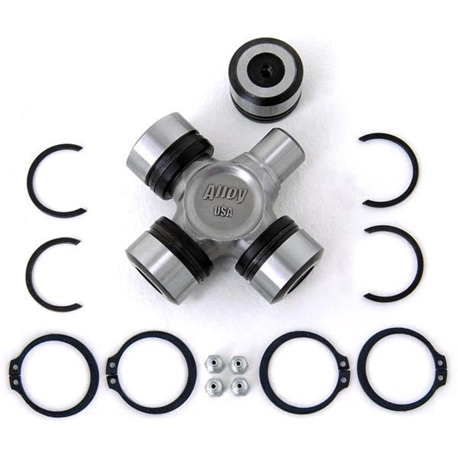U-Joint Alloy USA for Jeep Wrangler/Cherokee | Heavy Duty, Greaseable | 11500 | Fits 1987-2006 Jeep Wrangler YJ/TJ/LJ; 1986-1992 Comanche; 1993-1998 Grand Cherokee; 1984-2001 Cherokee w/Dana 30 or 44
