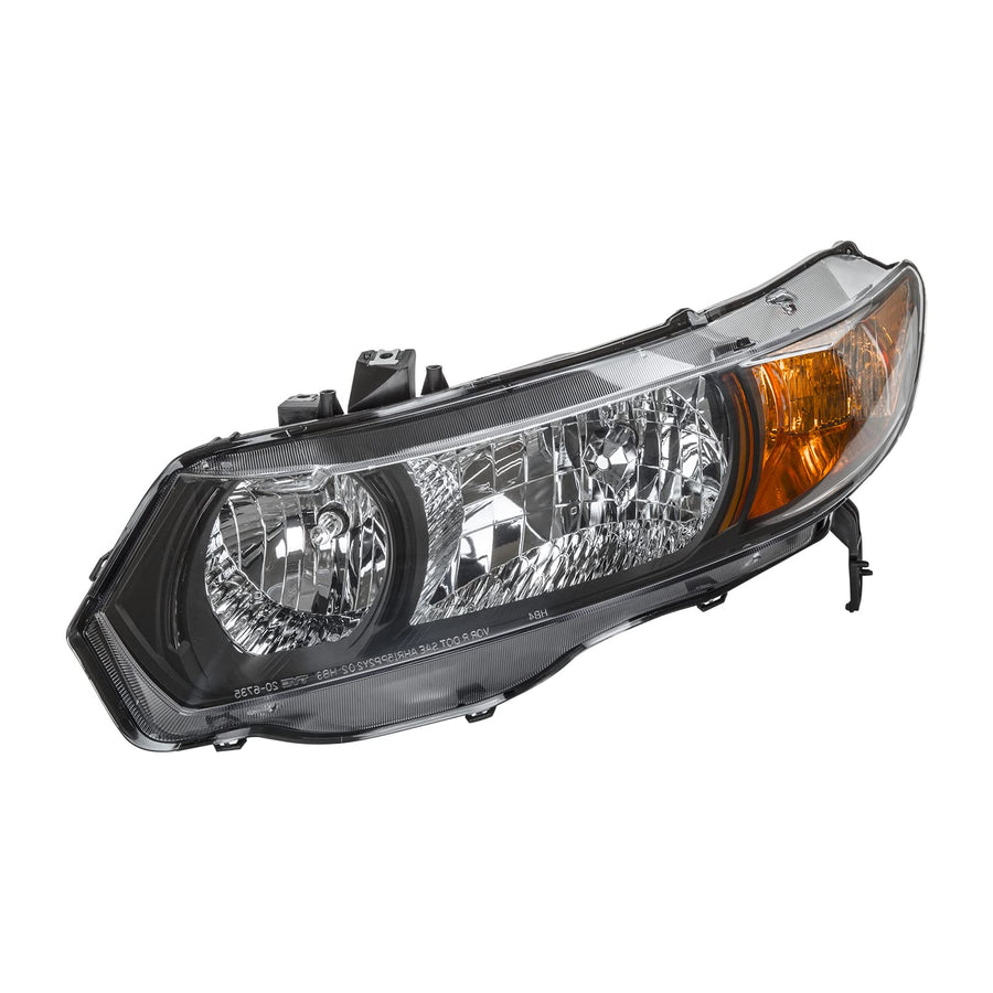 Left TYC Headlight Assembly Compatible with 2006-2007 Honda Civic