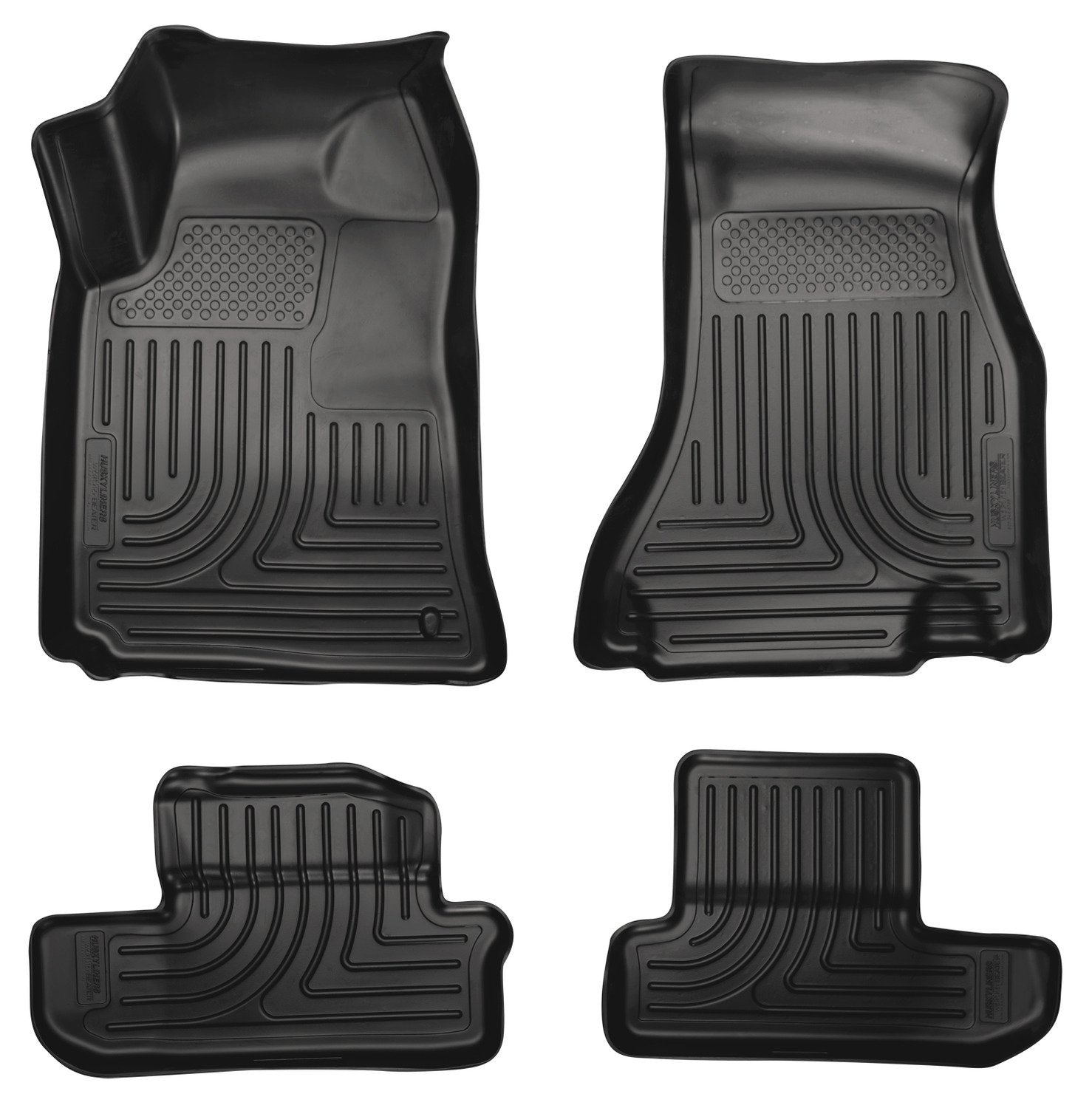 Weatherbeater Husky Liners Floor Mats | Fits 2008-2010 Dodge Challenger | Front & 2nd Row, 4-pc Black - 98021