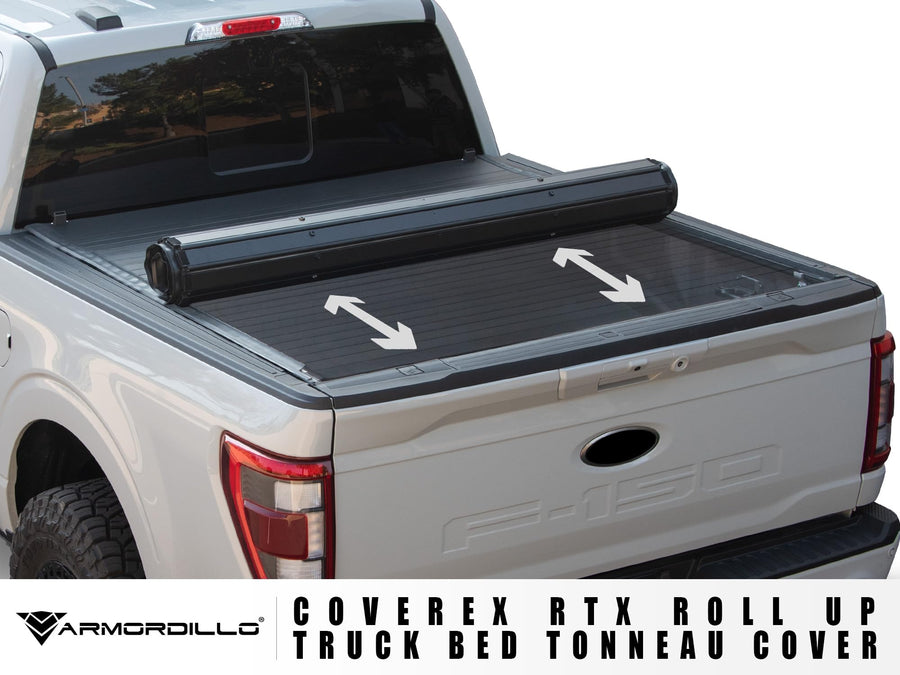 Armordillo CoveRex RTX Hard Roll-Up Truck Bed Tonneau Cover|Fits 1997-2003 Ford F150 F-150/Heritage/1997-1999 F250 F-250 6.5 Ft Bed|8723487|Flush Mount|Aluminum Roll Up|Truck Bed Cover