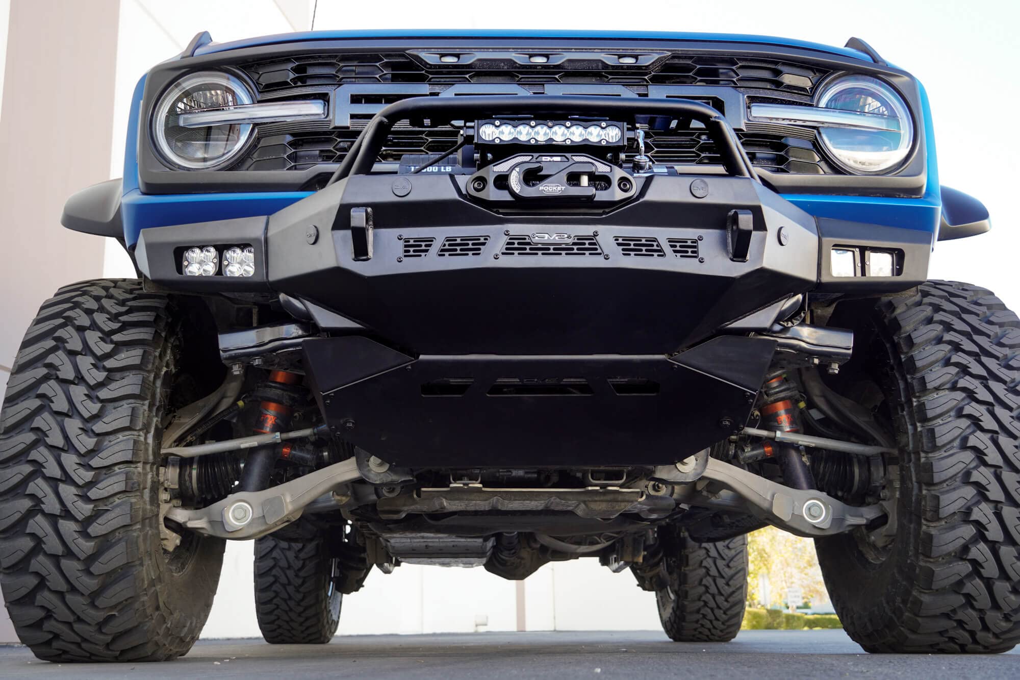 Offroad DV8 Spec Series Front Bumper for the 2021-2025 Ford Bronco | High Clearance Design | Accepts Multiple Size Winches | Included Bull Bar | Welded-in Zip Tie Tabs