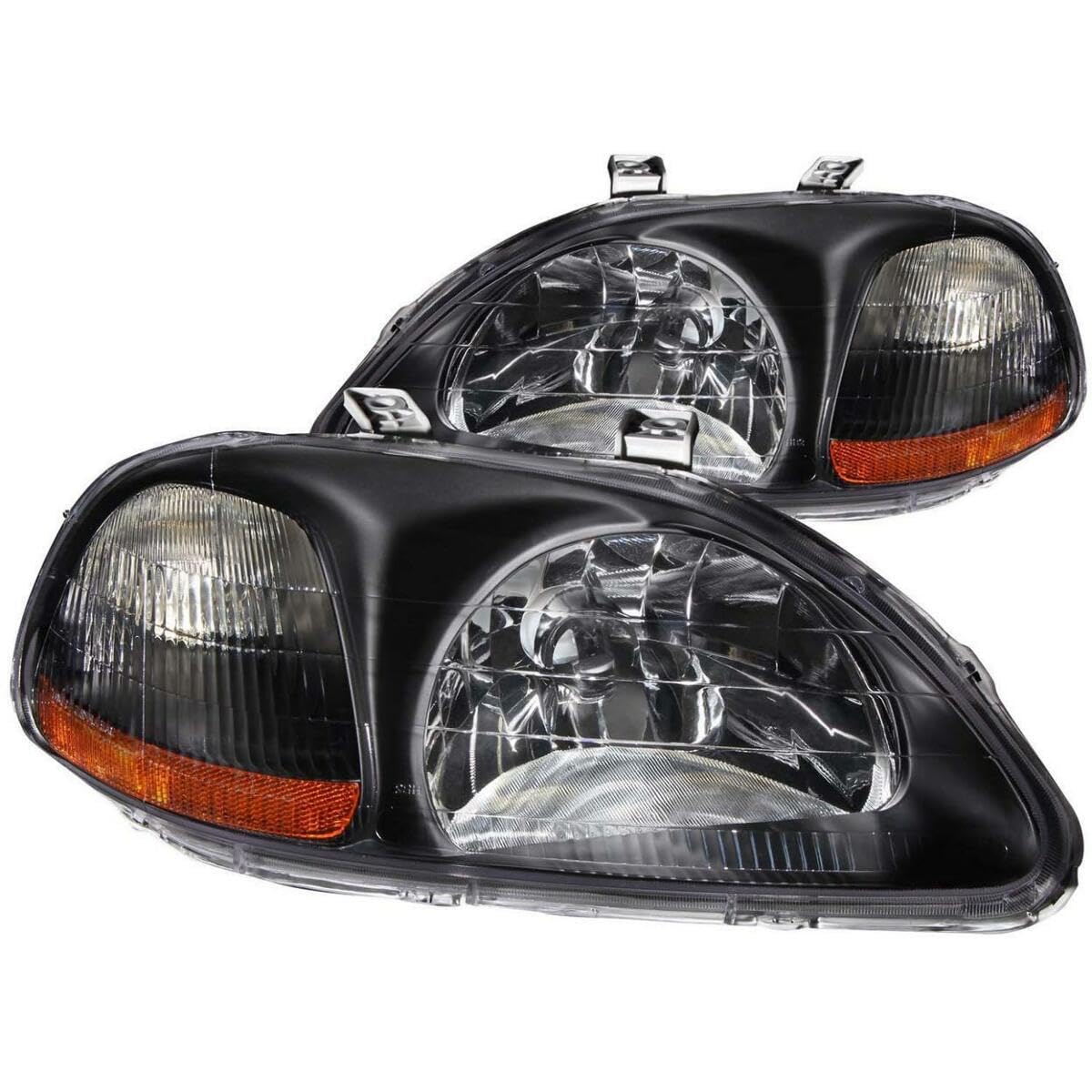 Crystal Headlight Set-Black ANZO USA 121067