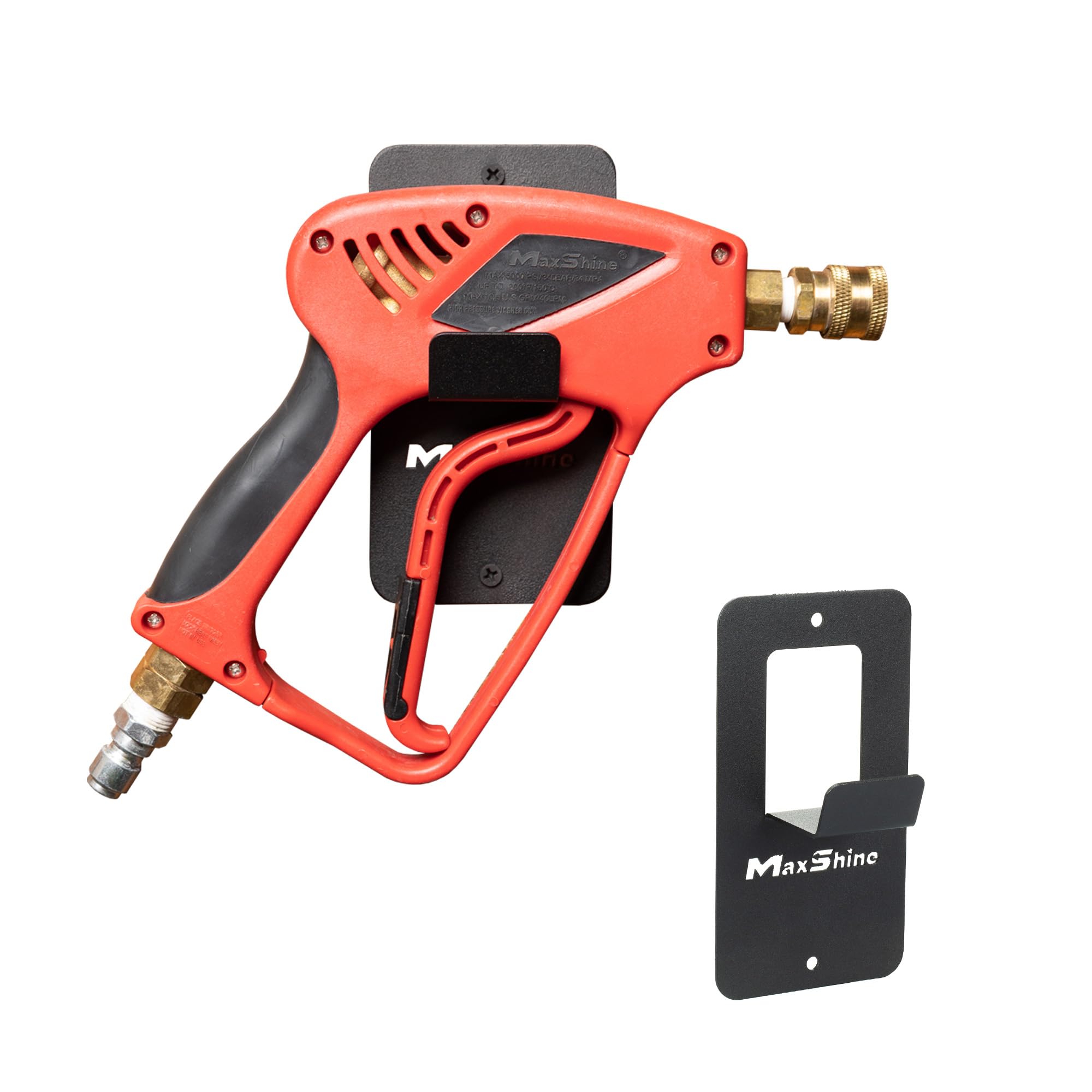 Maxshine High Pressure Universal Spray Gun Holder | Wall-Mounted Organizer Rack for Garage & Mobile Detailing | Durable Anti-Corrosive Metal Holder | Professional Car Wash & Auto Care Accessory