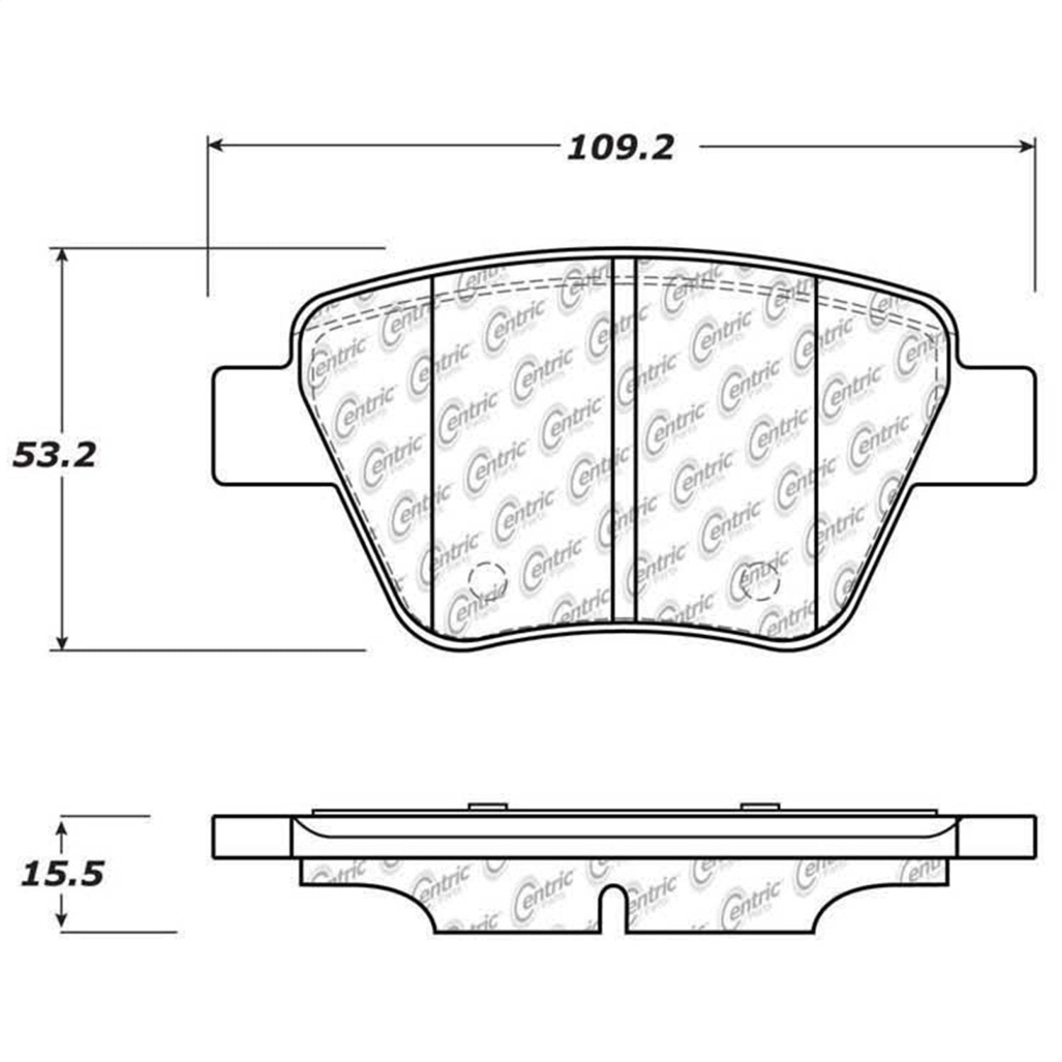 Rear StopTech 308.14560 Brake Pads with Shims and Hardware