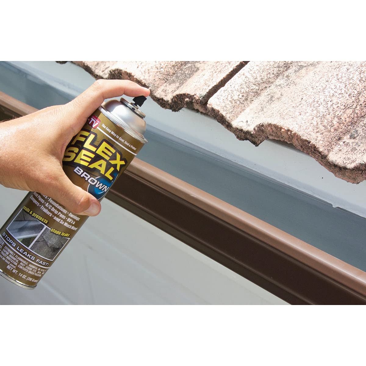 Brown Flex Seal Rubber Spray Sealant 14 Oz. - Case of: 6