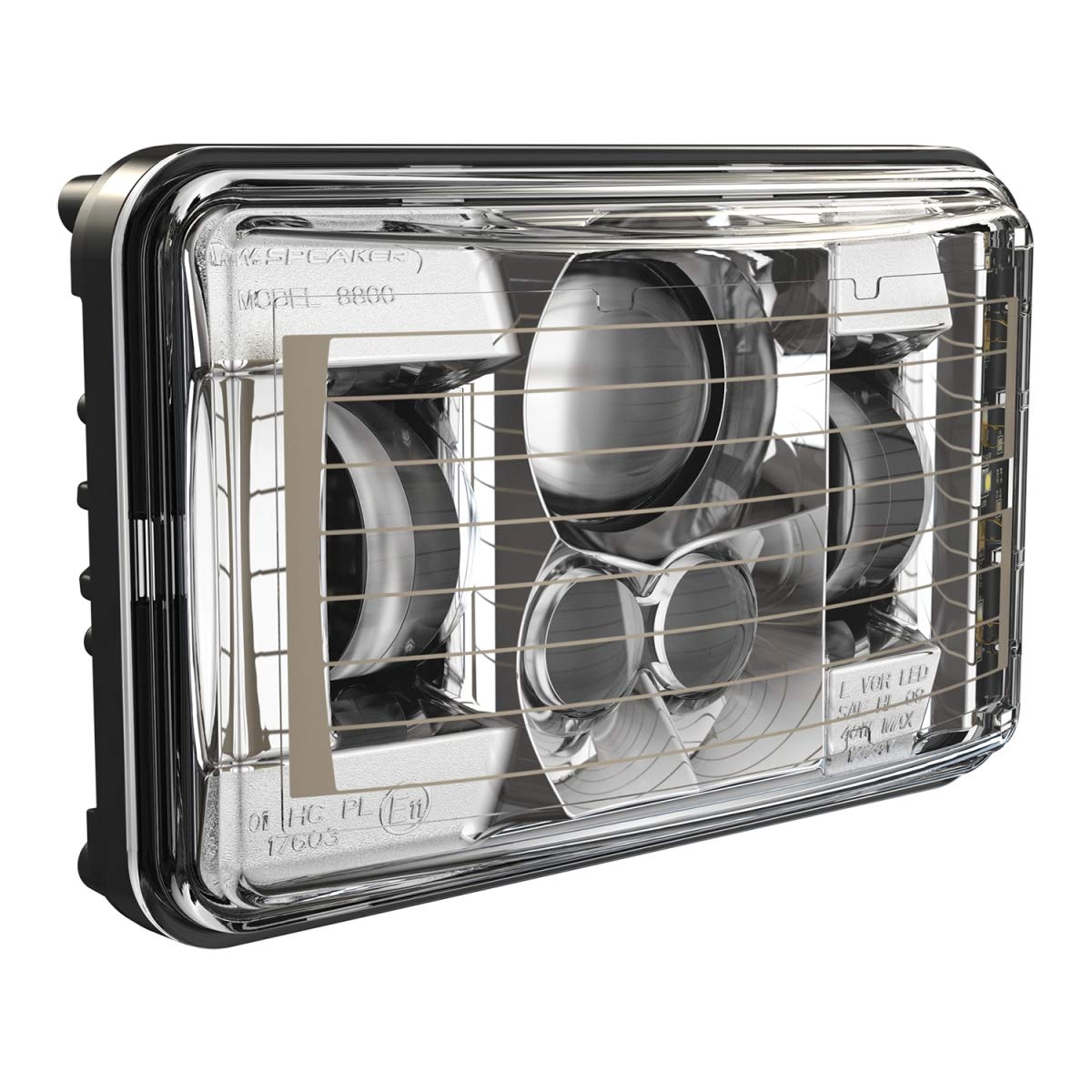 Led Headlight J.W. SPEAKER Heated 4X6 8800 Evoii