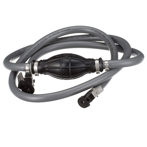 Johnson and Evinrude Marine Fuel Line Kit, Attwood 93806ELP7​, EPA Compliant, Primer Bulb Included, 3/8" x 6 ft. Long, Black