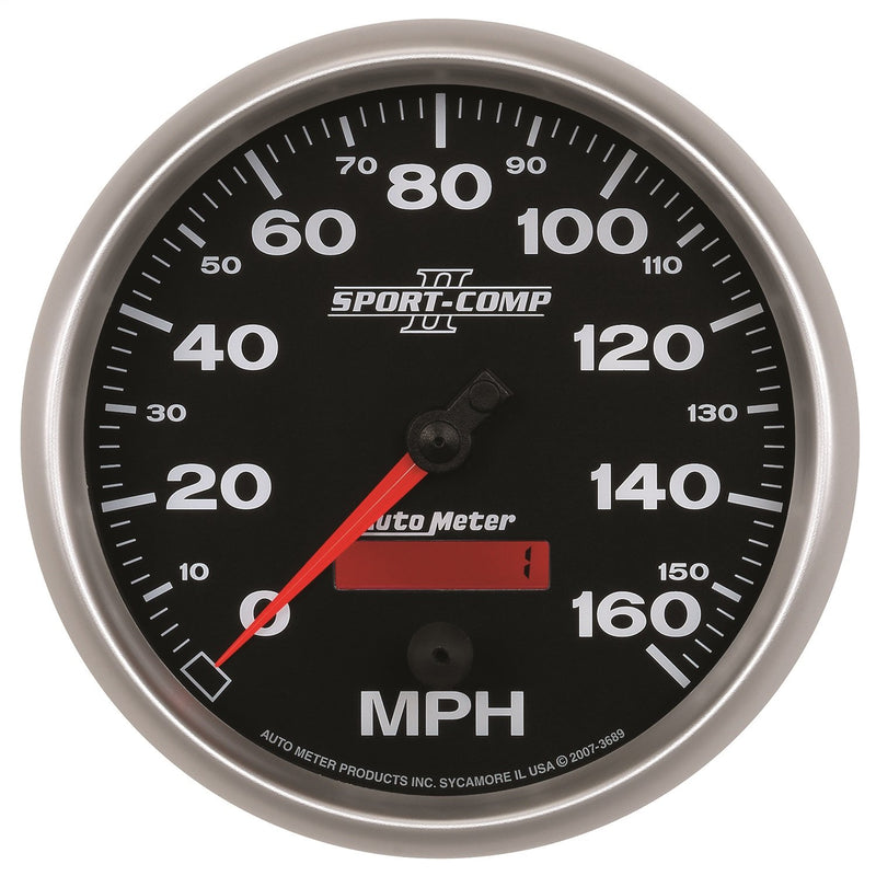 Auto Meter Sport-Comp II 5" 160 mph In-Dash Speedometer 3689