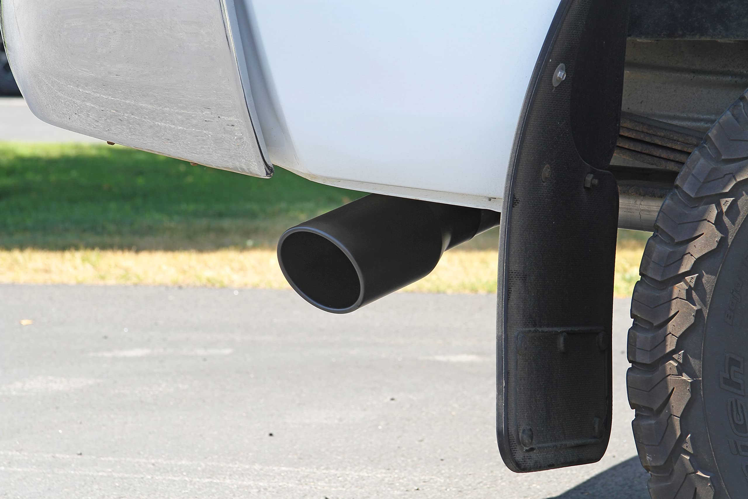 Flowmaster FlowFX 717867 Cat-Back Exhaust Kit 3 Inch 409 Stainless Steel 4.5 Inch Black Ceramic Coated 304 Stainless Steel Tip Compatible with 2003-2012 Dodge Ram 2500/3500 5.7L 2/4WD all Wheelbases