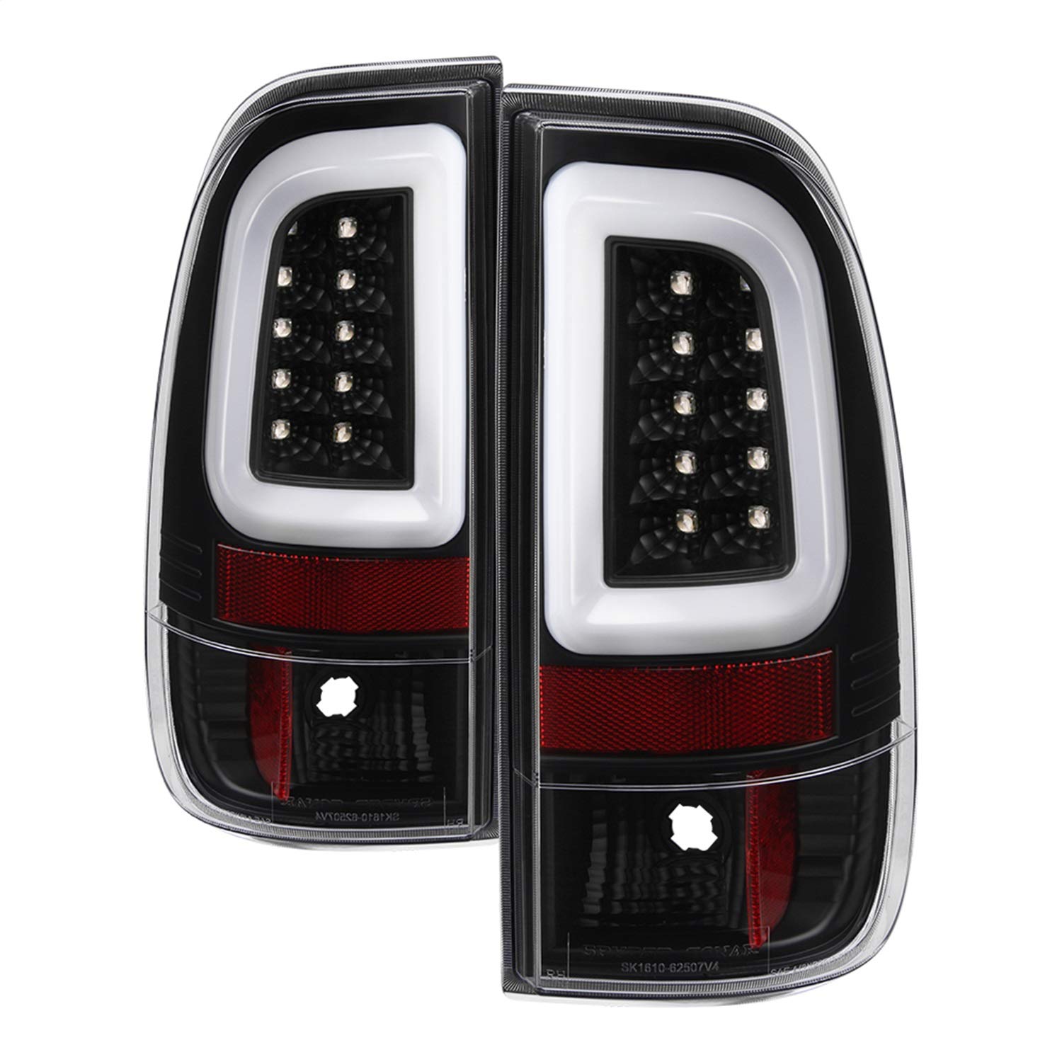 Ford Super Duty Spyder 5084712 F-250/ F-350/ F-450 08-16 Version 3 Light Bar LED Tail Lights - Black