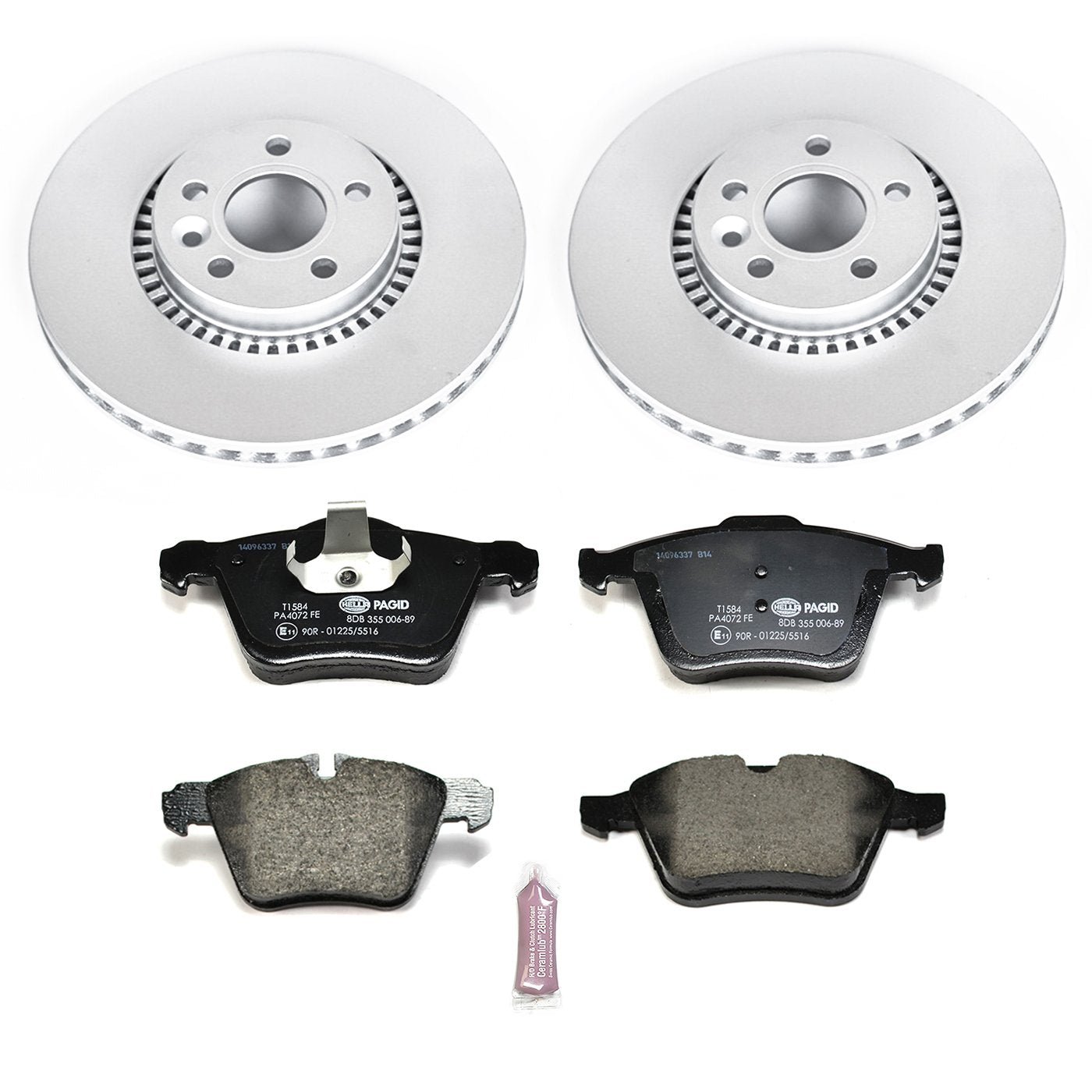Power Stop ESK5613 Euro-Stop Front Brake Kit For Volvo S60 2011-2014 | Volvo S80 2007-2014 [Vehicle Specific]
