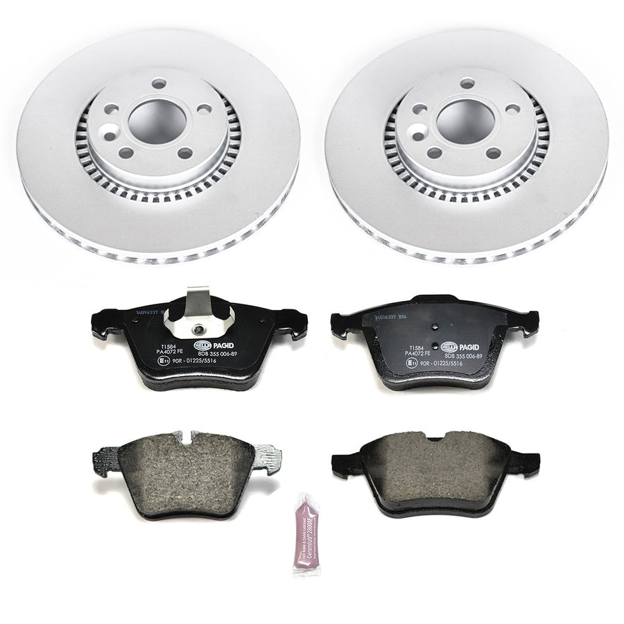 Power Stop ESK5613 Euro-Stop Front Brake Kit For Volvo S60 2011-2014 | Volvo S80 2007-2014 [Vehicle Specific]
