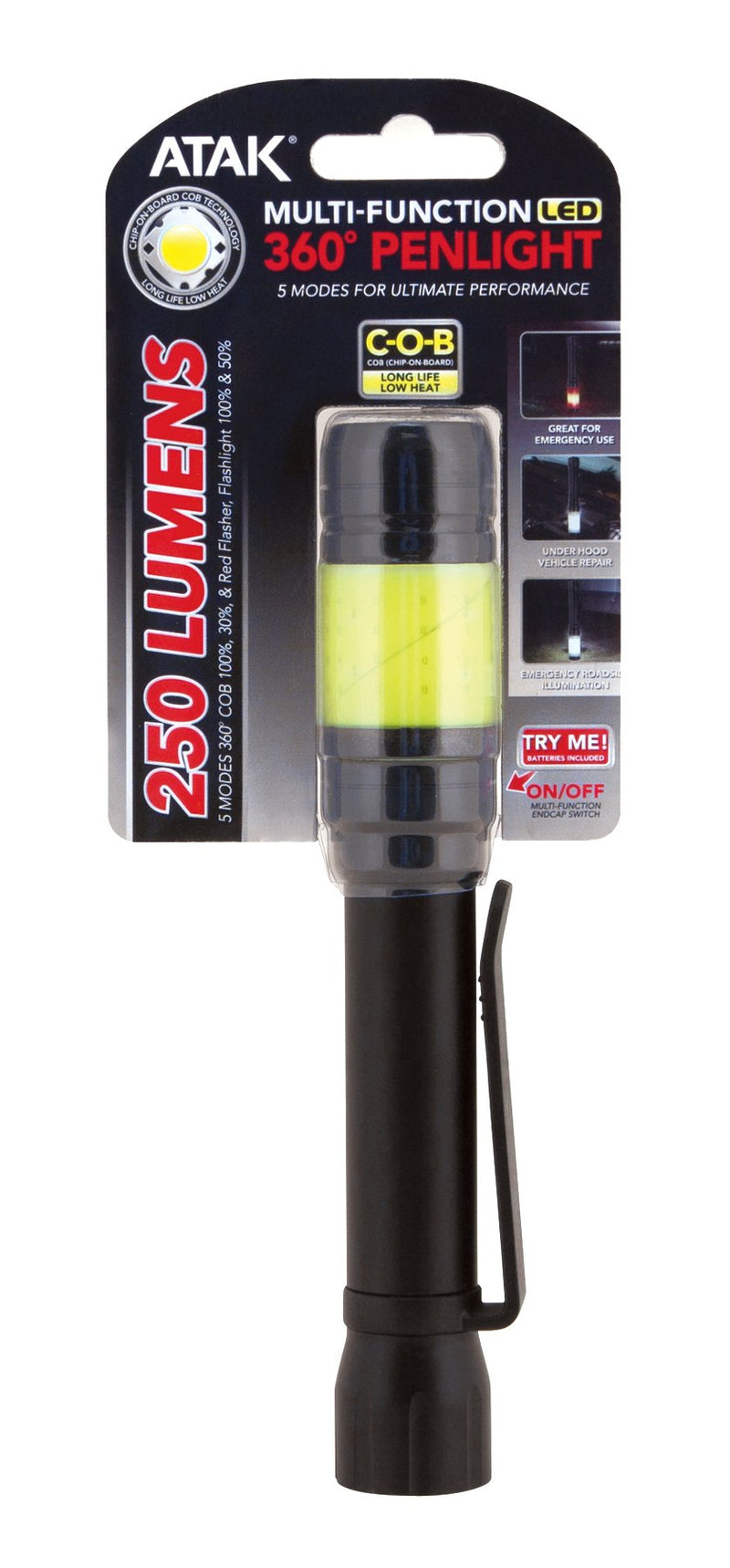 360 Degree Performance Tool Black Penlight/Worklight