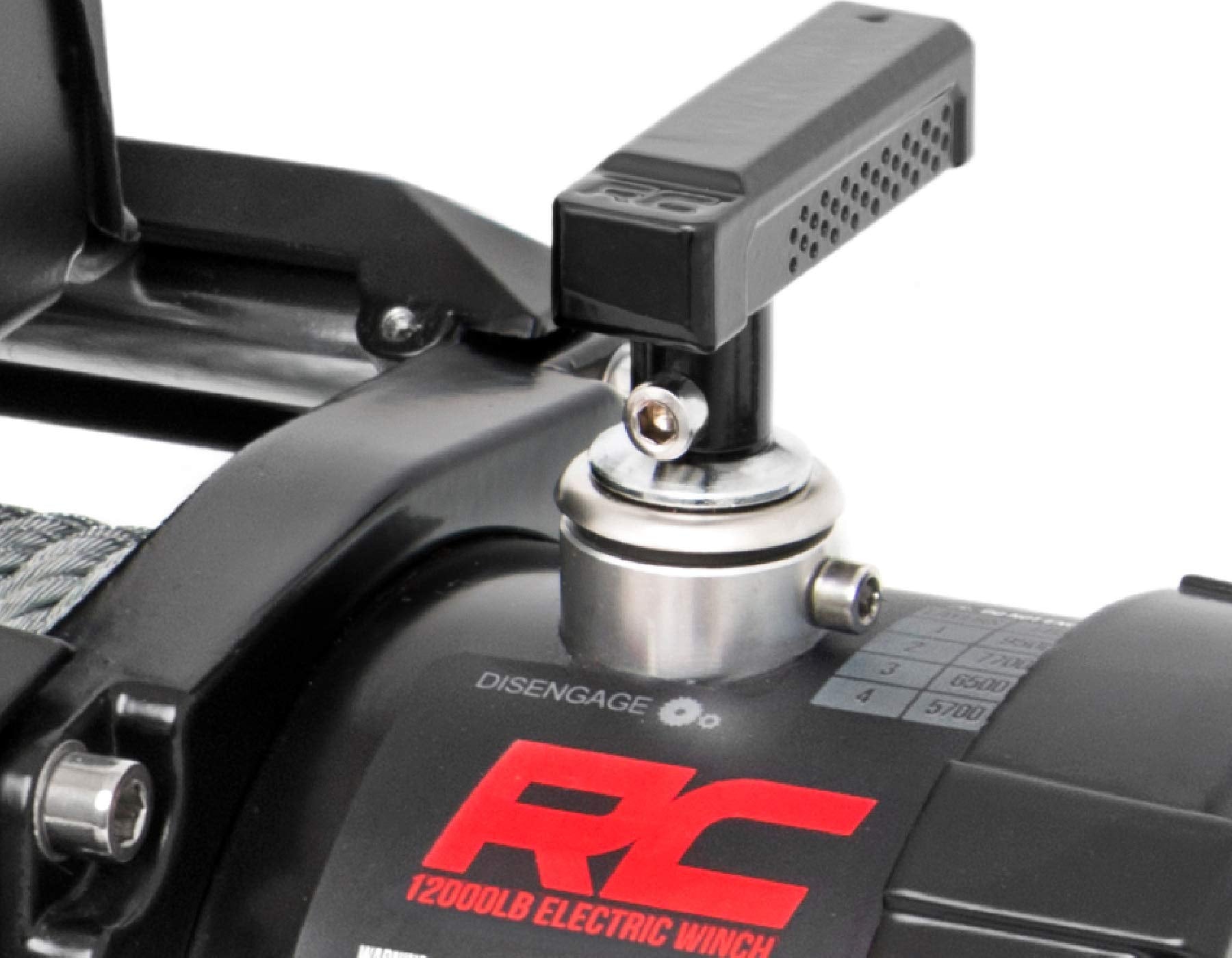12,000LB Rough Country PRO Series Electric Winch - Waterproof 12V 6HP Winch with Steel Cable & Wired Remote for Jeeps Truck SUV Off-Road Recovery