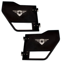Rear Pair Combat Off Road Mission Doors - Tube Doors Compatible with Jeep JT Gladiator